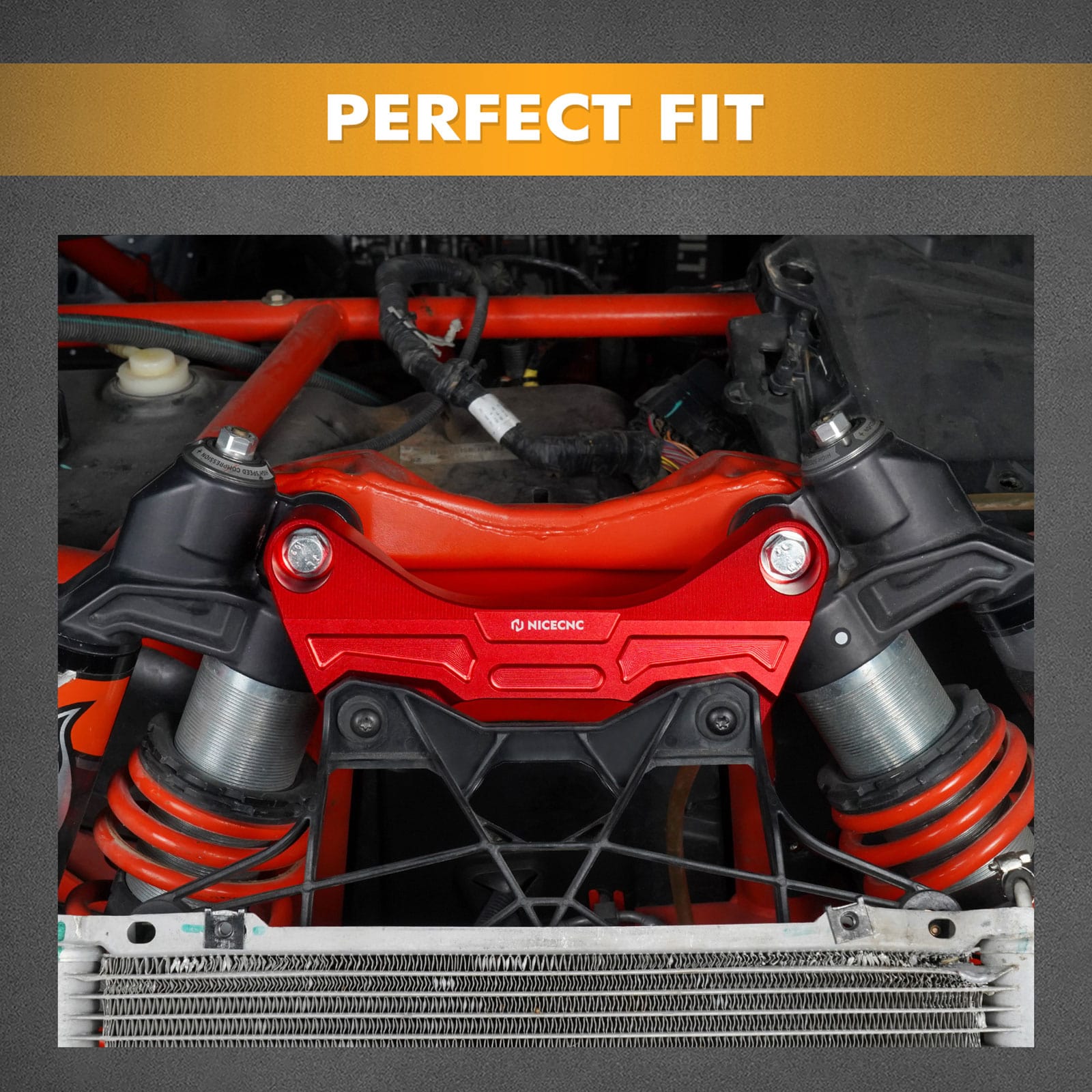 UTV Front Shock Tower Brace Bracket Mount For Can-Am X3 2017-2024