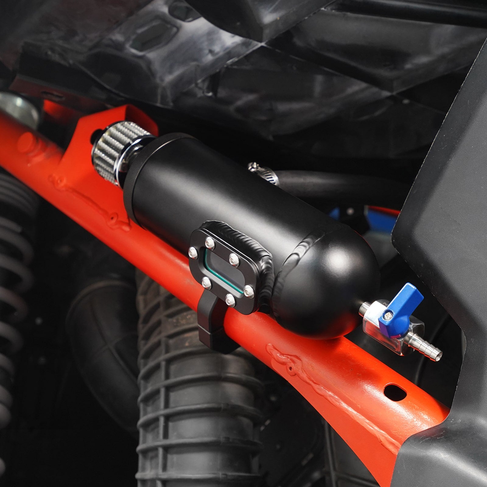 UTV Transparent Catch Can Oil Tank w/Internal Baffle For Can-Am Maverick X3 Turbo