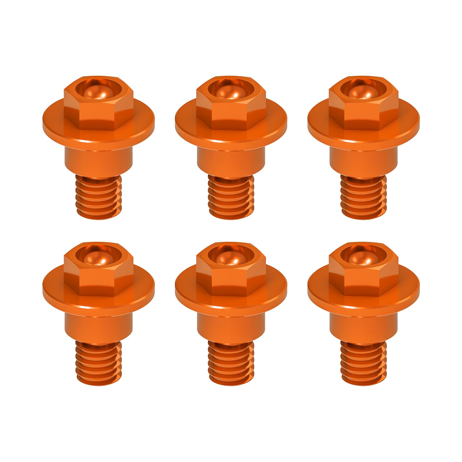 6 X Fork Guard Bolts For KTM 350 500 EXCF 2000-2022