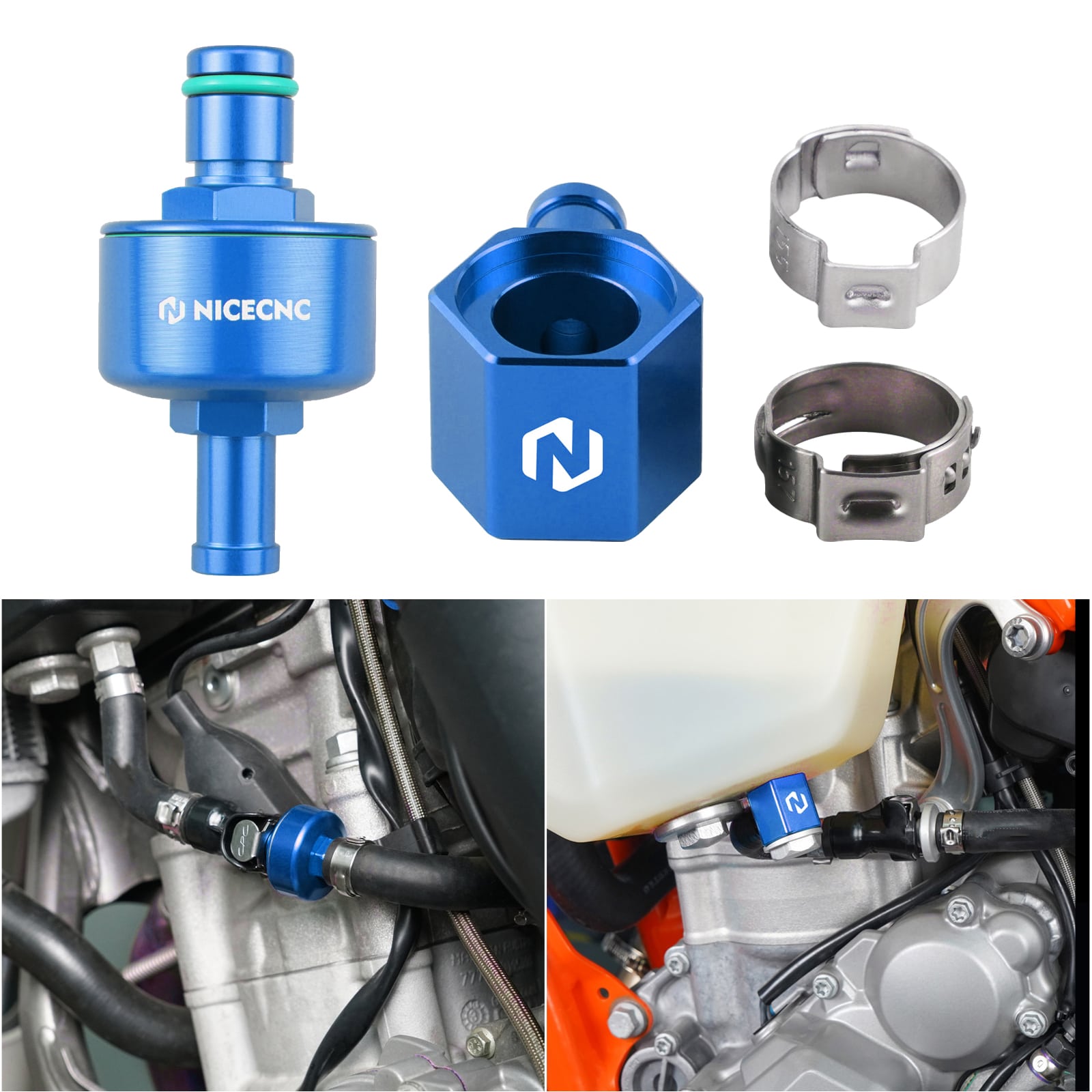 Fuel Line Tank Connector Fuel Filter for KTM Husqvarna Gasgas Beta