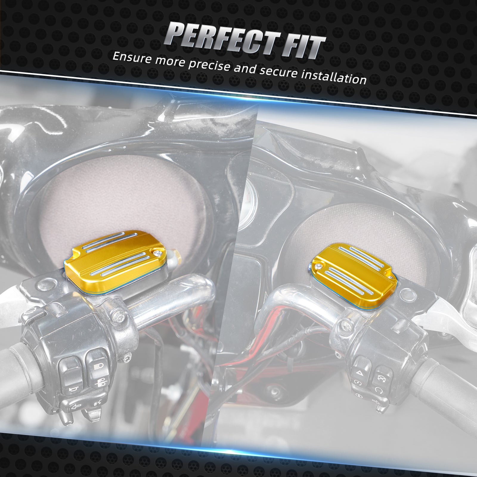 Front Clutch Brake Master Cylinder Reservoir Cover Cap For Harley Street Glide Road King