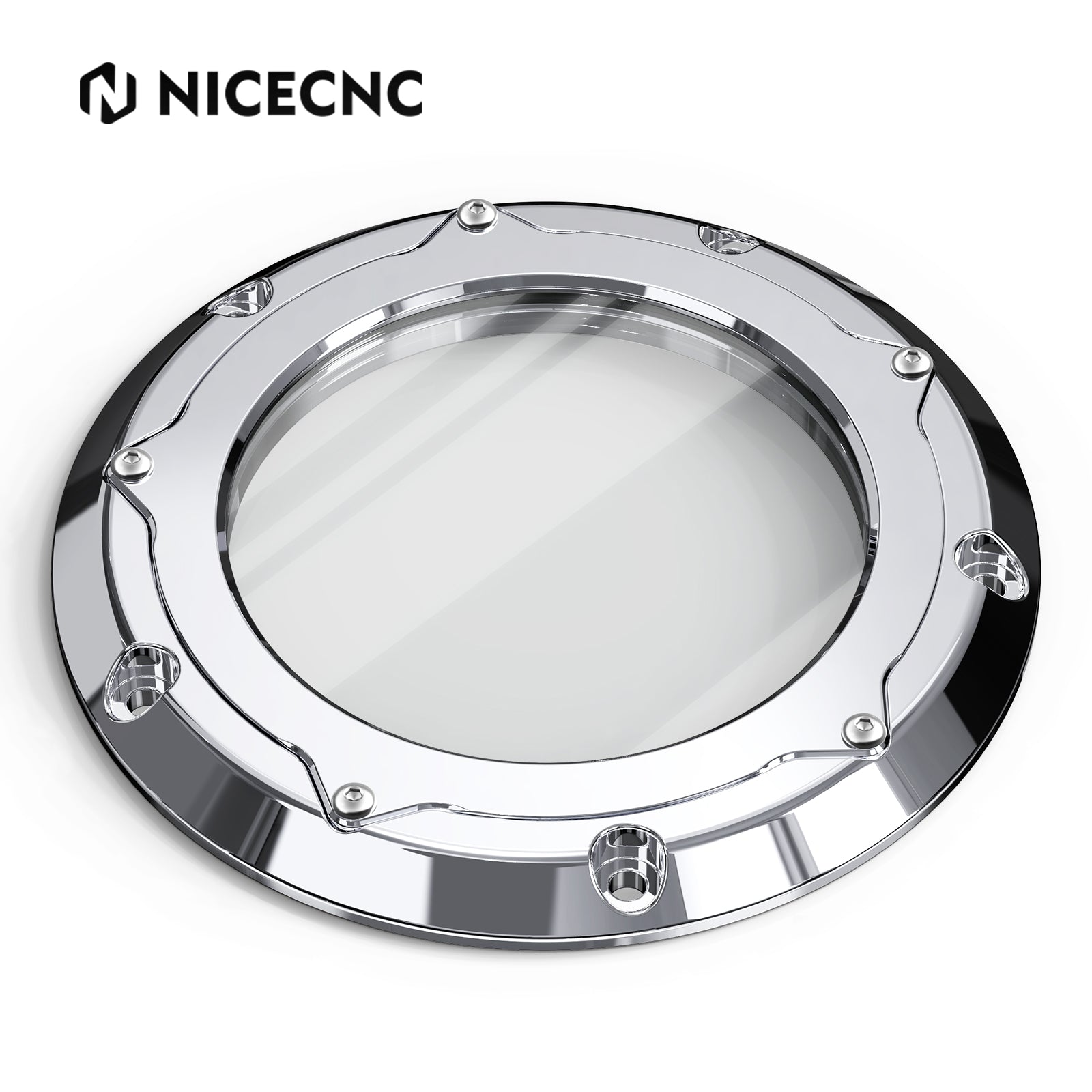 Transparent M8 Primary Derby Clutch Cover For Harley Road King Street Glide Ultra Limited