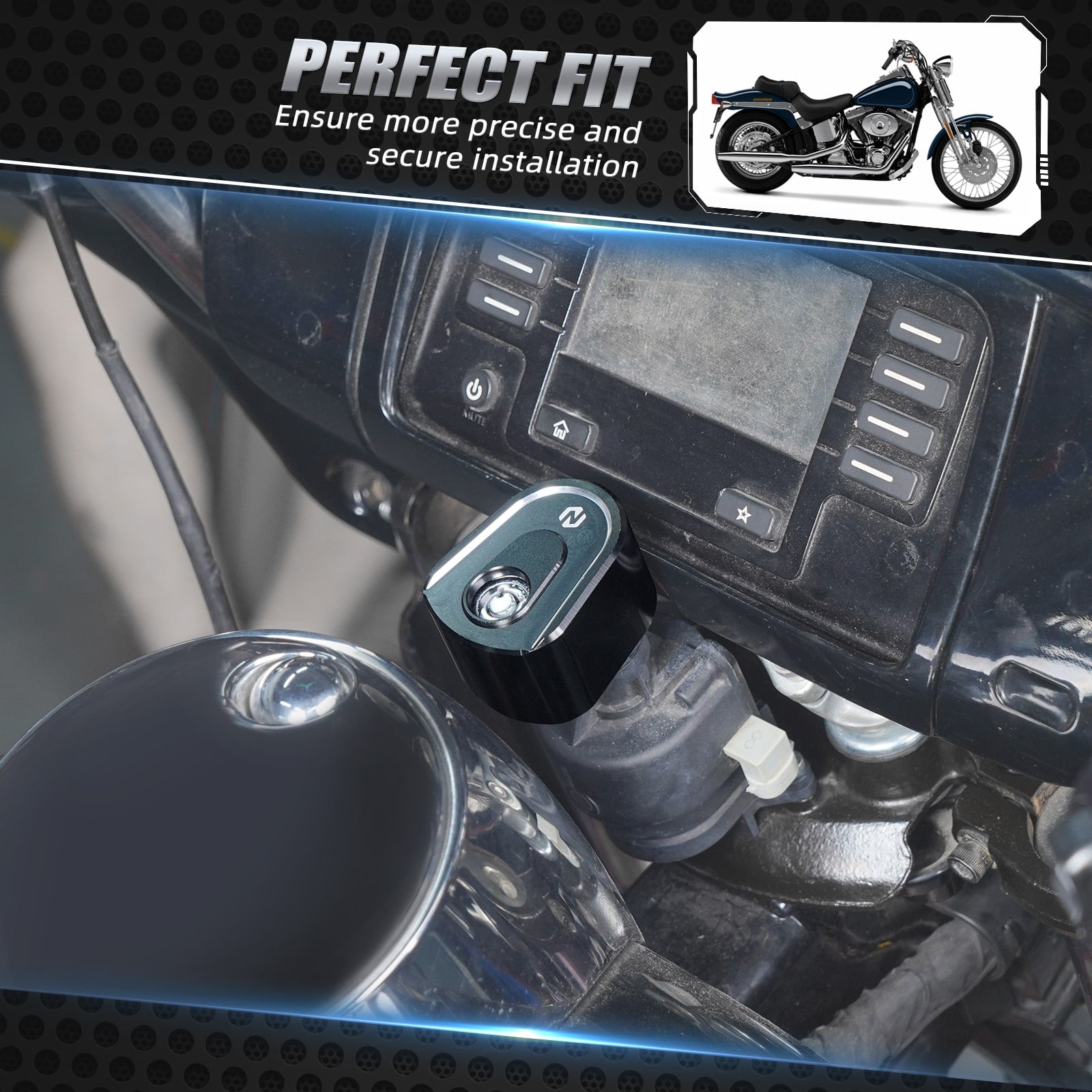 Upgraded Ignition Switch Cover For Harley Touring Electra Road Street Glide Ultra Limited