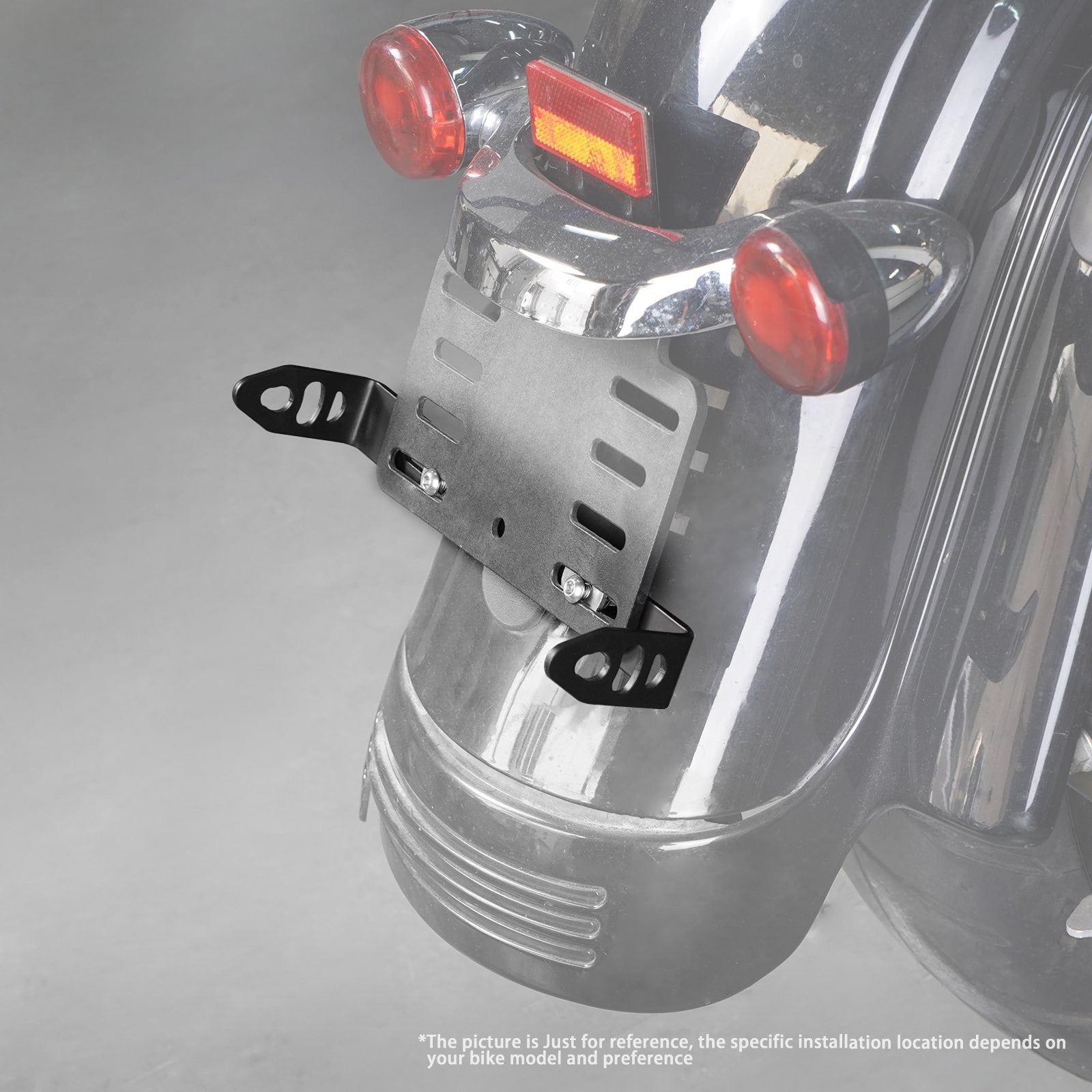 Turn Signal License Plate Relocation Kit For Harley Softail Deluxe Heritage Classic Fat Boy