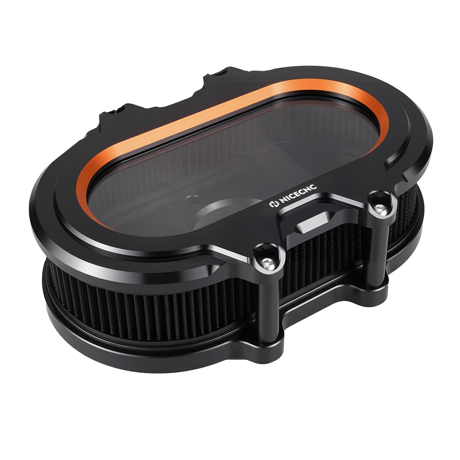 M8 Full Clear Air Cleaner Kit For Harley Softail Standard Slim Fat Boy Street Bob Low Rider