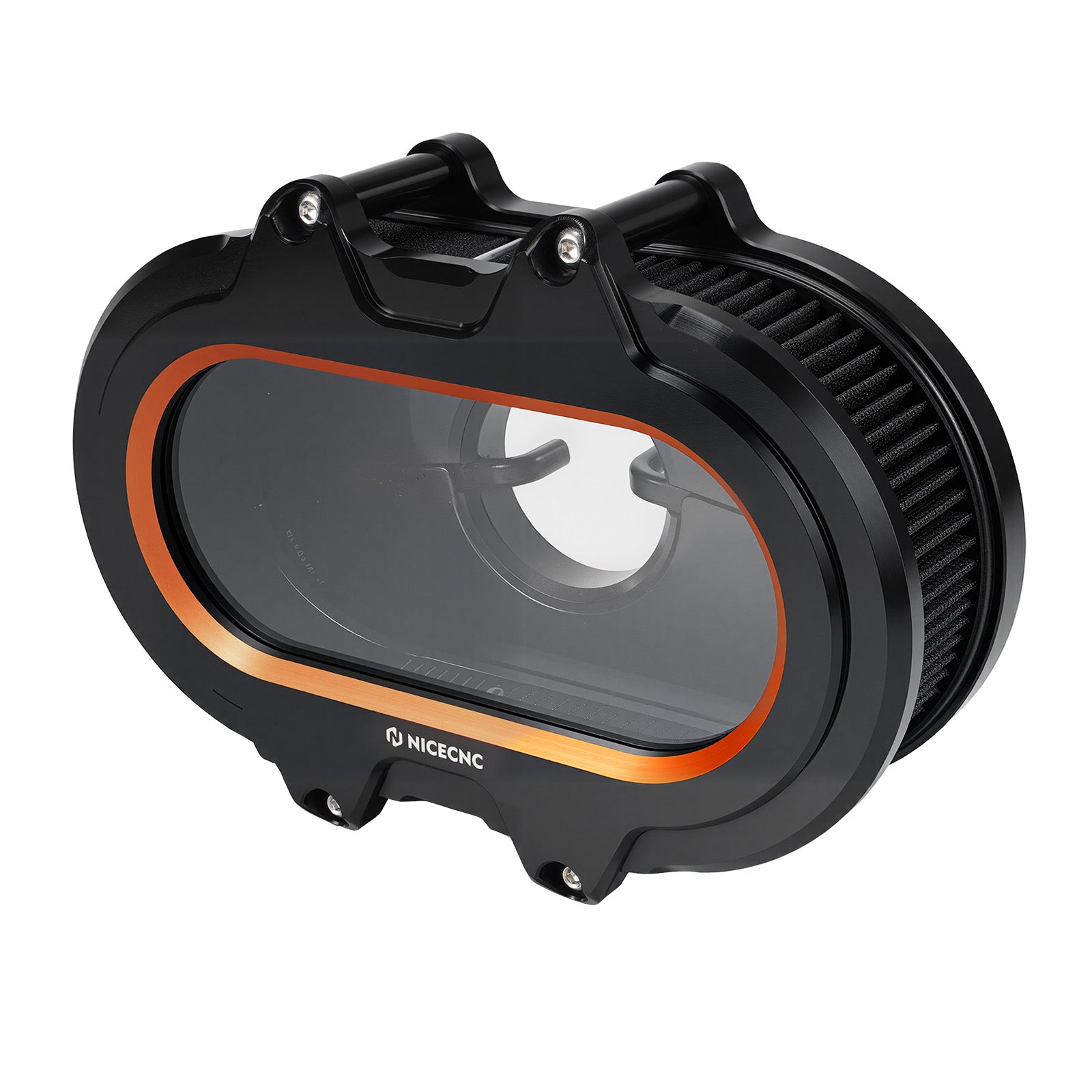 M8 Transparent Air Cleaner Intake Filter Kit For Harley Road King Electra Street Glide