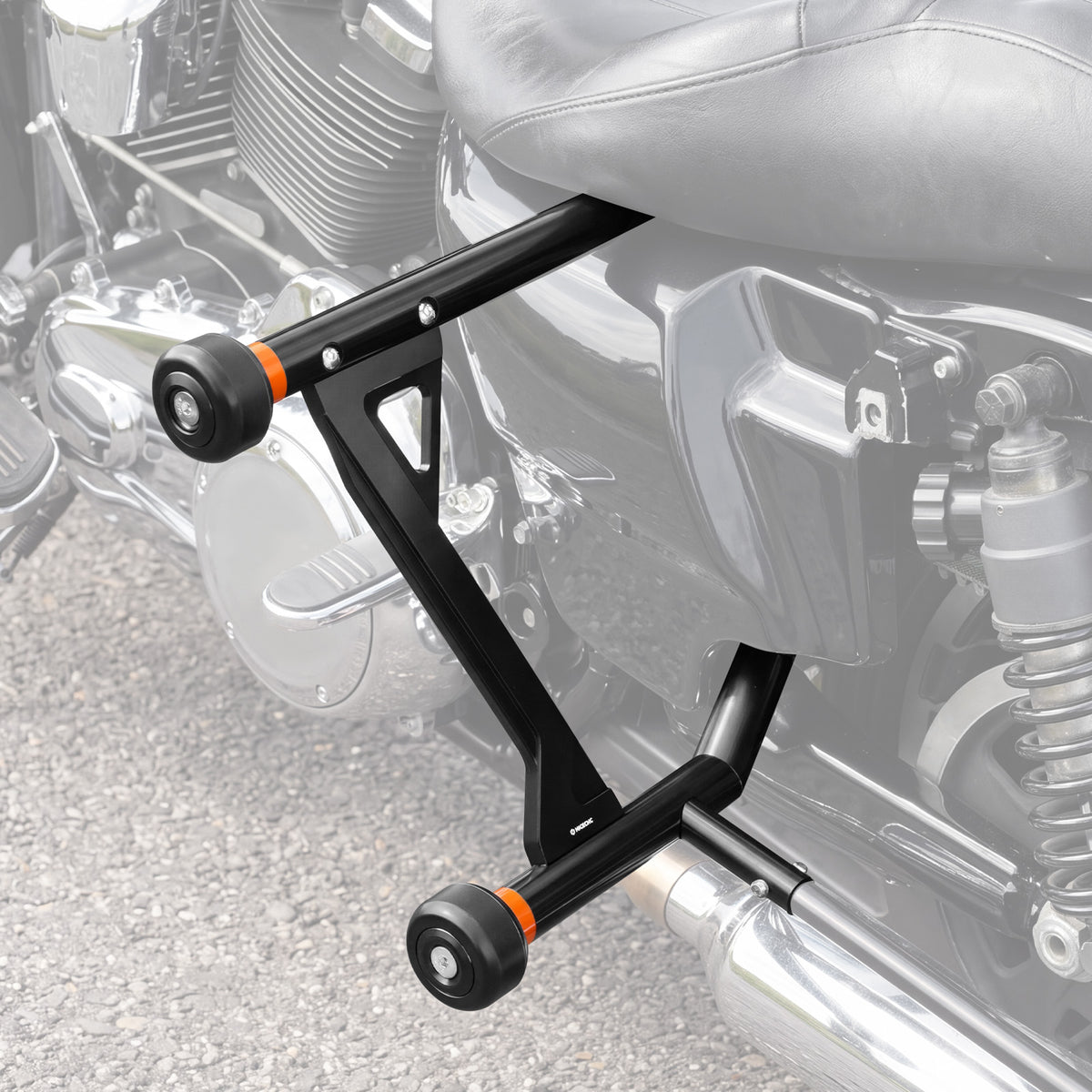 Rear Crash Bar Saddlebag Guard For Harley Road King Electra Street Glide