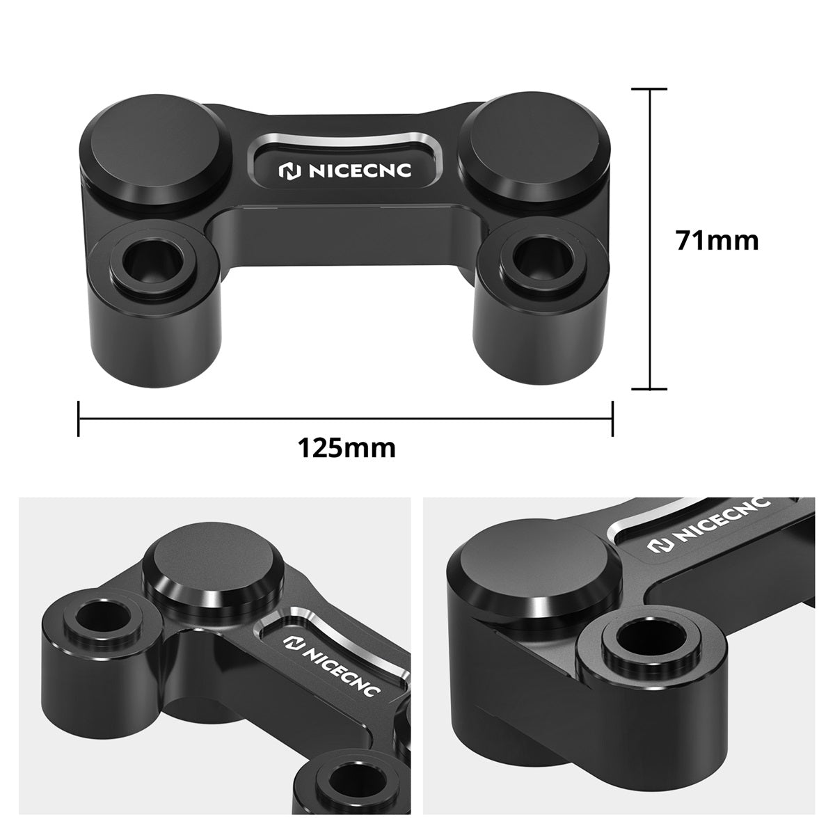 Handlebar Riser Pull Back Plate Relocation Bracket For Harley Road Glide Road King