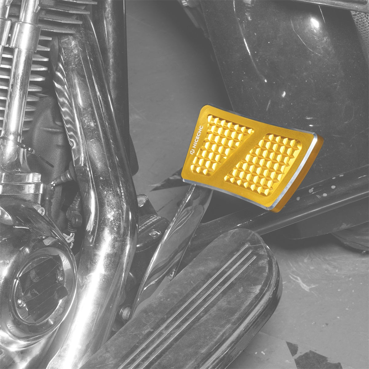 Enlarged Brake Pedal Extension Tip Peg For Harley Road King Electra Street Glide