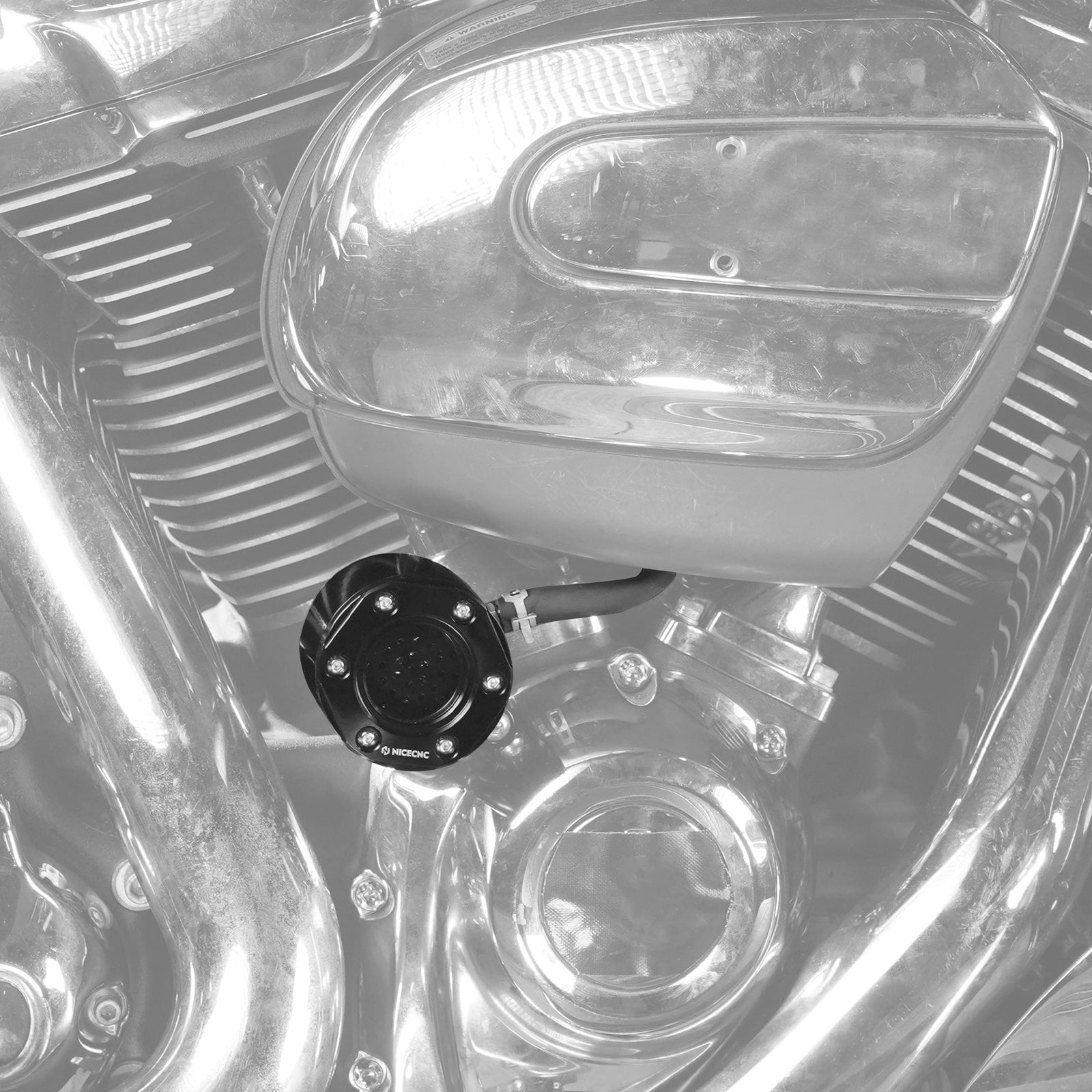M8 Engine External Breather Kit For Harley Road King Electra Street Glide CVO Road Glide