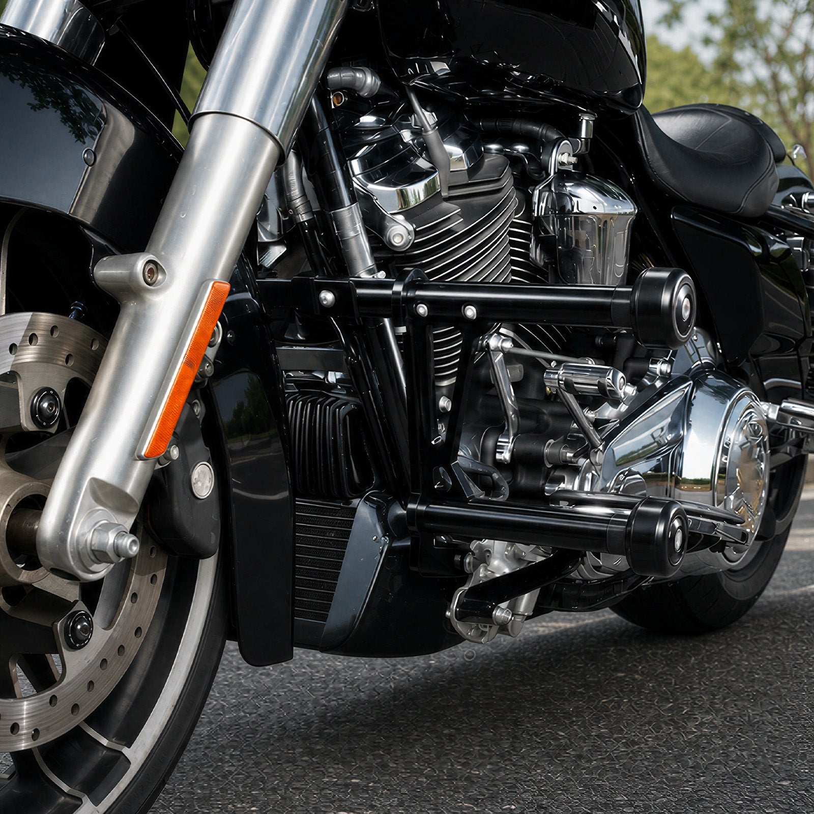 Modular Front Engine Frame Guard Crash Bar For Harley Street Glide CVO Road Glide