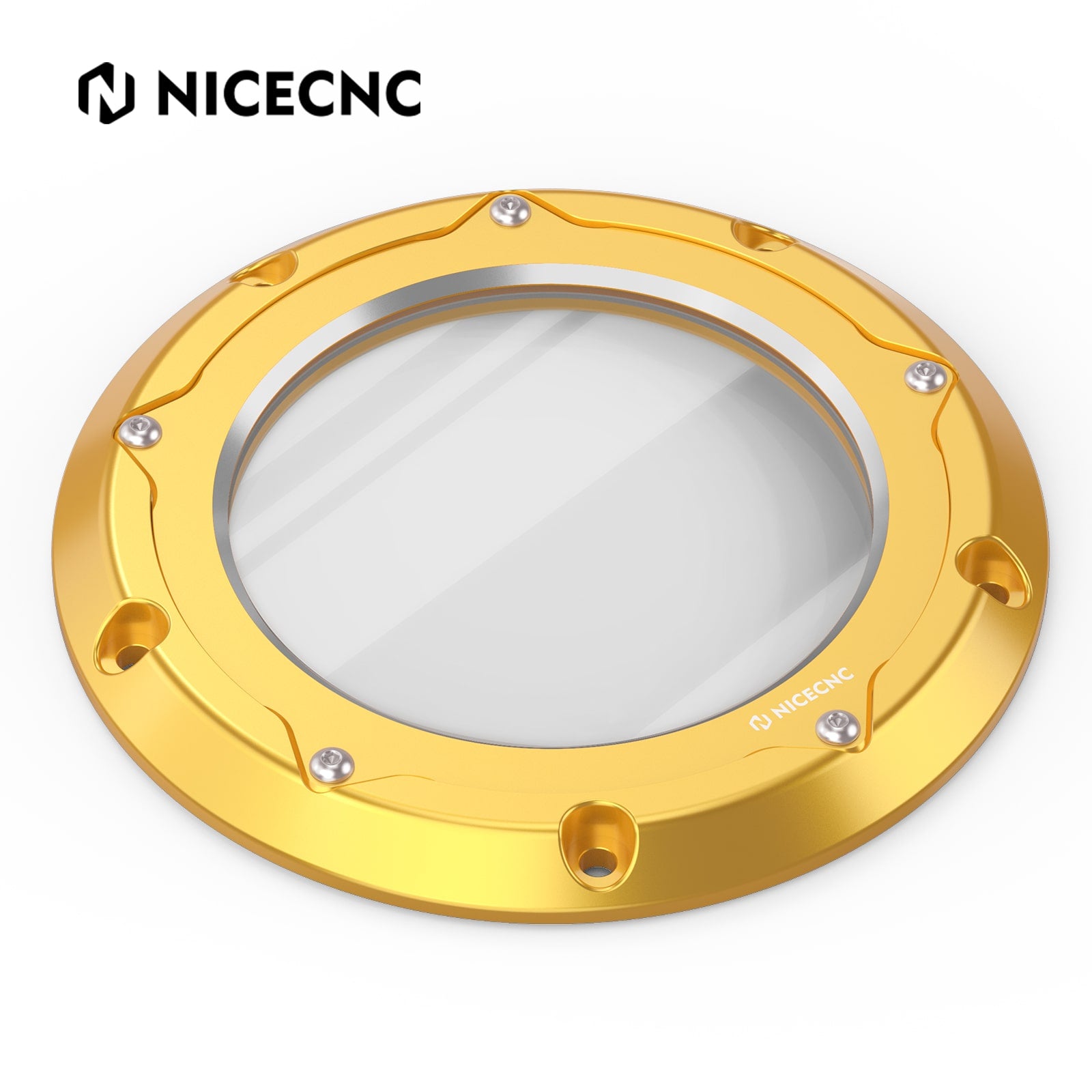 Transparent M8 Primary Derby Clutch Cover For Harley Road King Street Glide Ultra Limited
