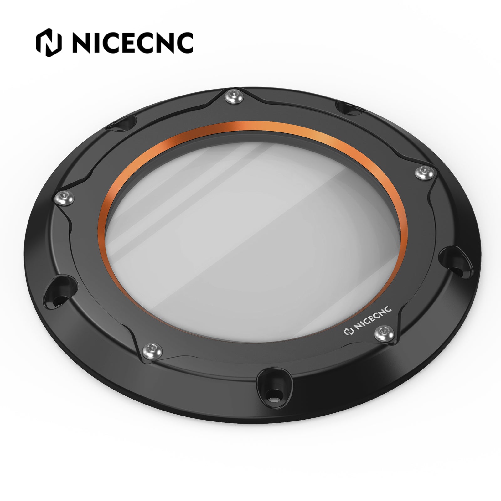 Transparent M8 Primary Derby Clutch Cover For Harley Road King Street Glide Ultra Limited