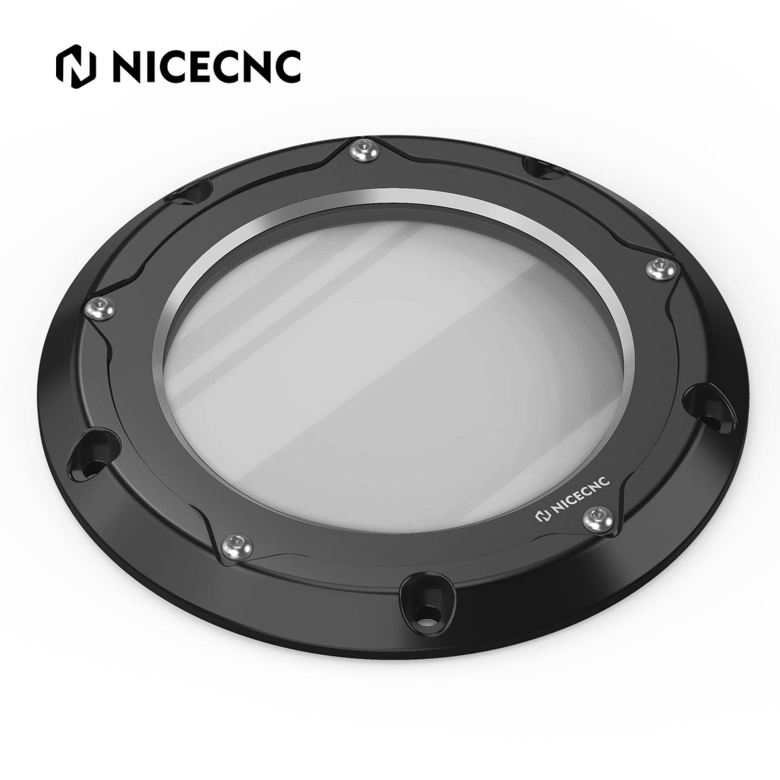 Transparent M8 Primary Derby Clutch Cover For Harley Road King Street Glide Ultra Limited