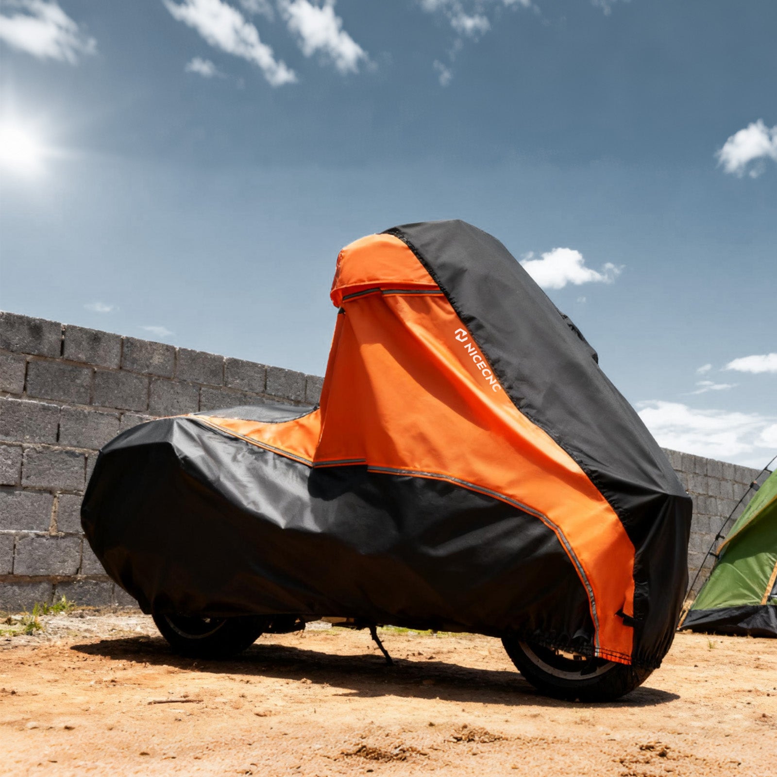 Heavy-Duty Motorcycle Cover w/Heat Shield Protection For Harley Road King Street Glide