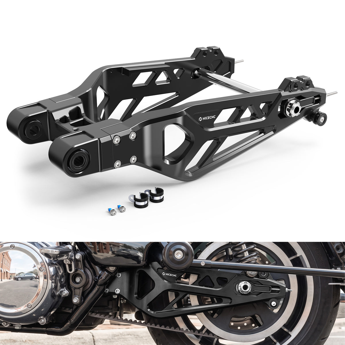 Rear Swingarm For Harley Touring Road Glide Road King Street Glide