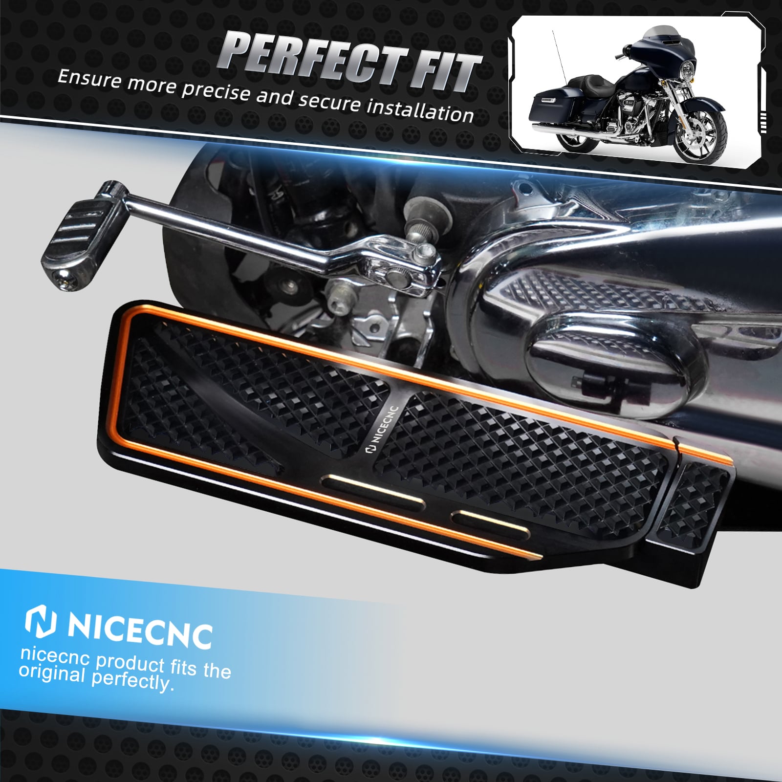 Rider Foot Floorboards Inserts For Harley Softail Deluxe Fat Boy Heritage Classic