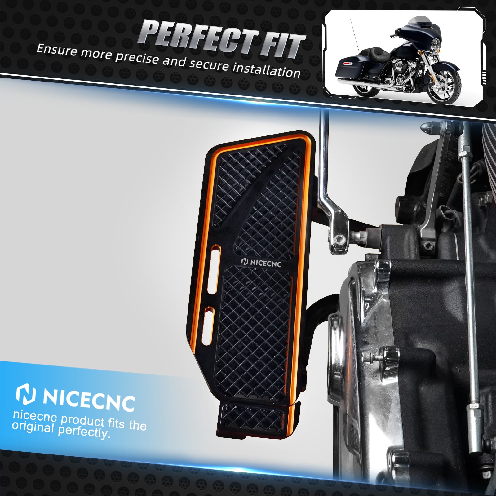 Rider Foot Floorboards Inserts For Harley Softail Deluxe Fat Boy Heritage Classic