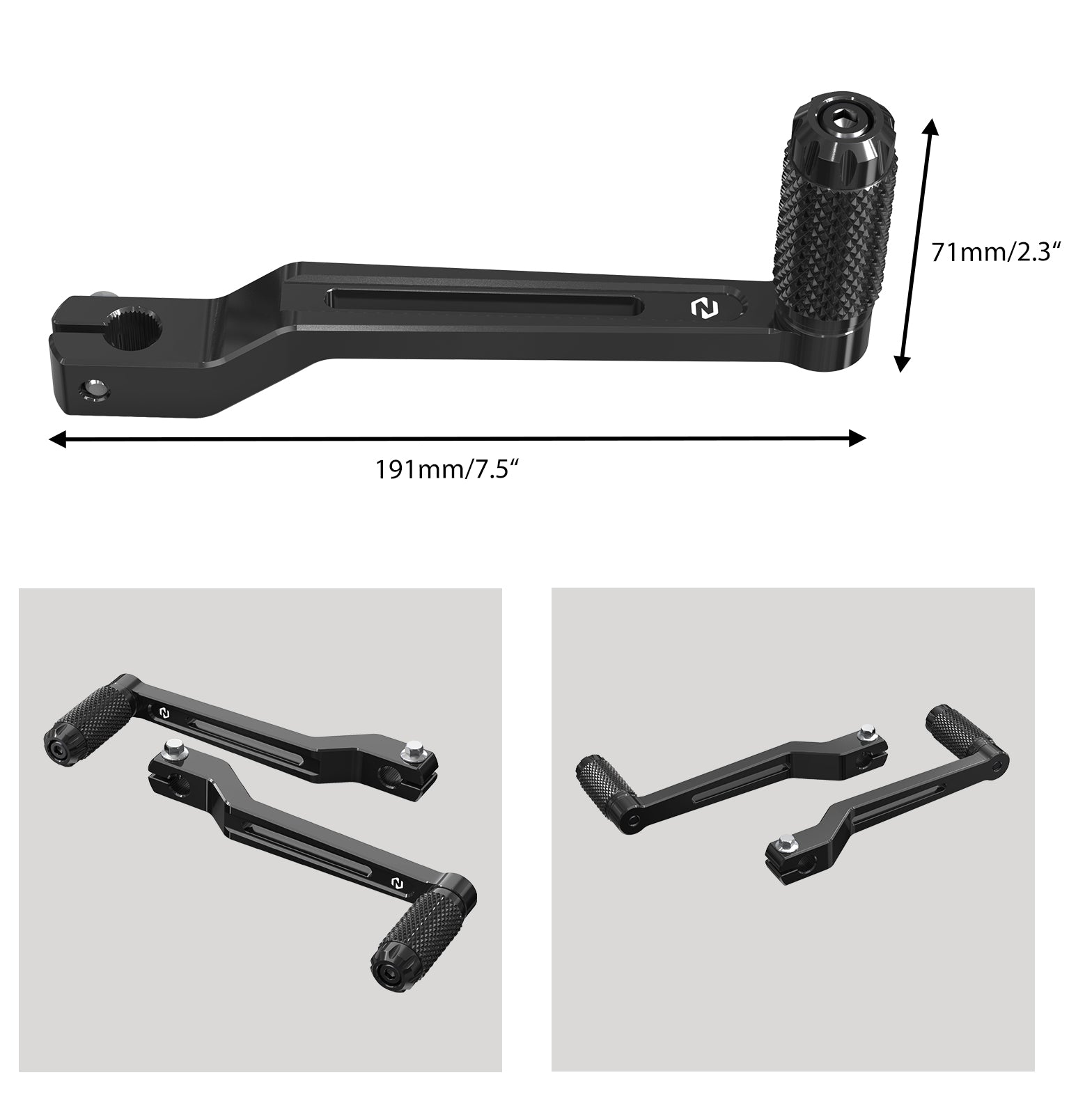 Heel Toe Gear Shifter Levers For Harley Softail Slim Deluxe Fat Boy Heritage