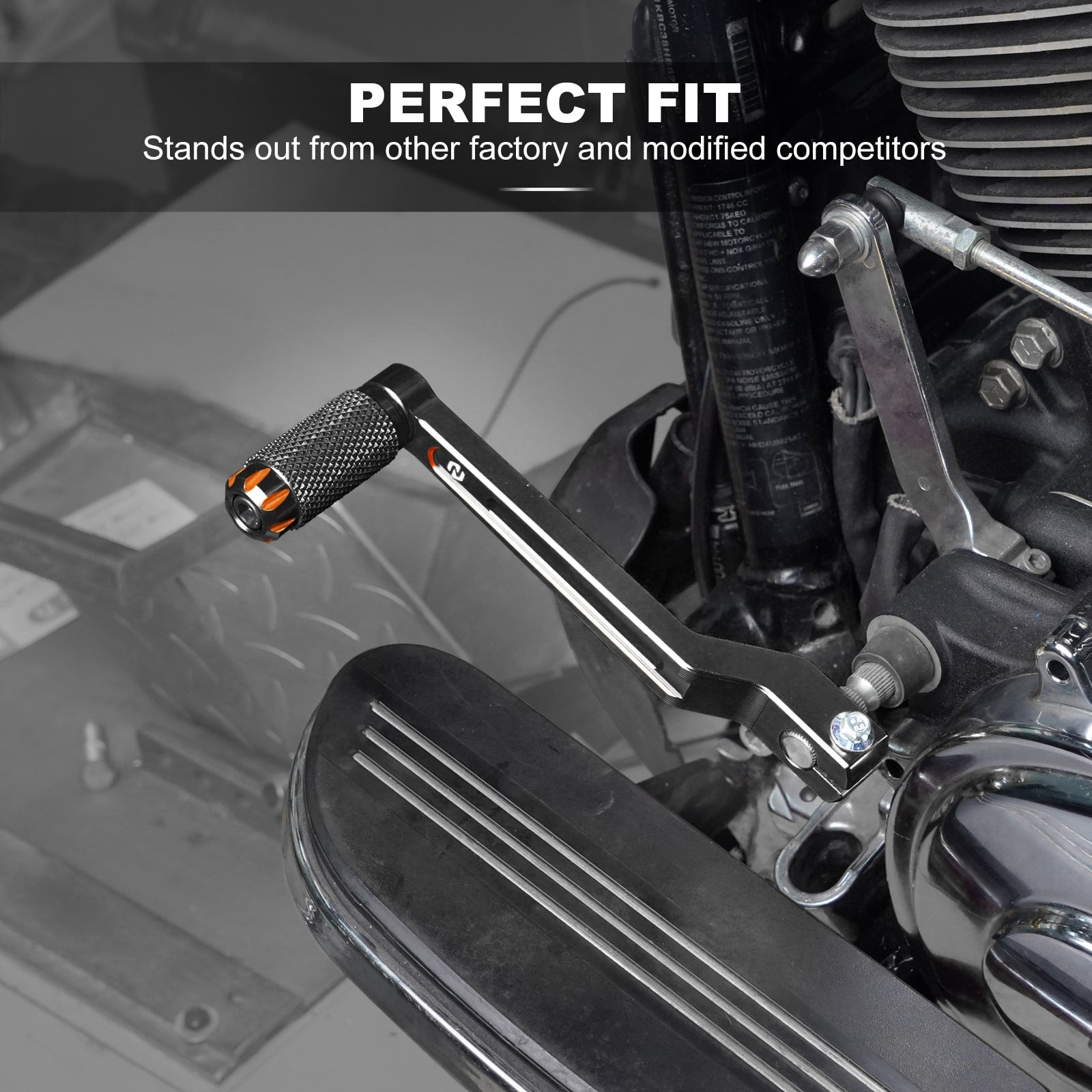 Heel Toe Gear Shifter Levers For Harley Softail Slim Deluxe Fat Boy Heritage