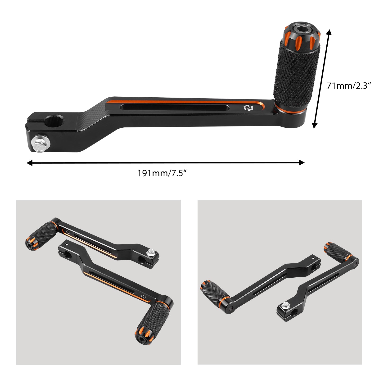Heel Toe Gear Shifter Levers For Harley Softail Slim Deluxe Fat Boy Heritage