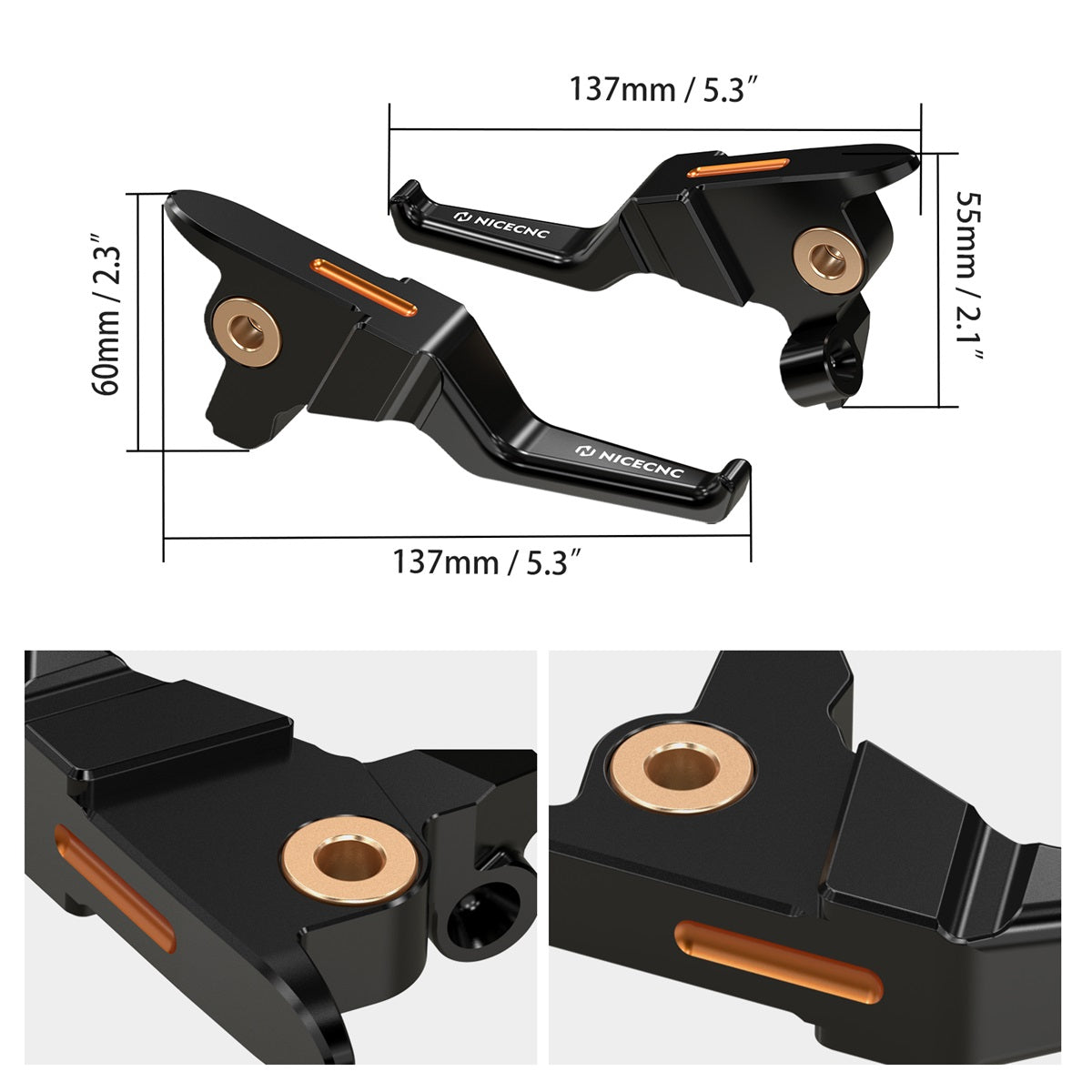 Short Clutch Brake Lever + Handlebar Grips For Harley Road King Electra Street Glide