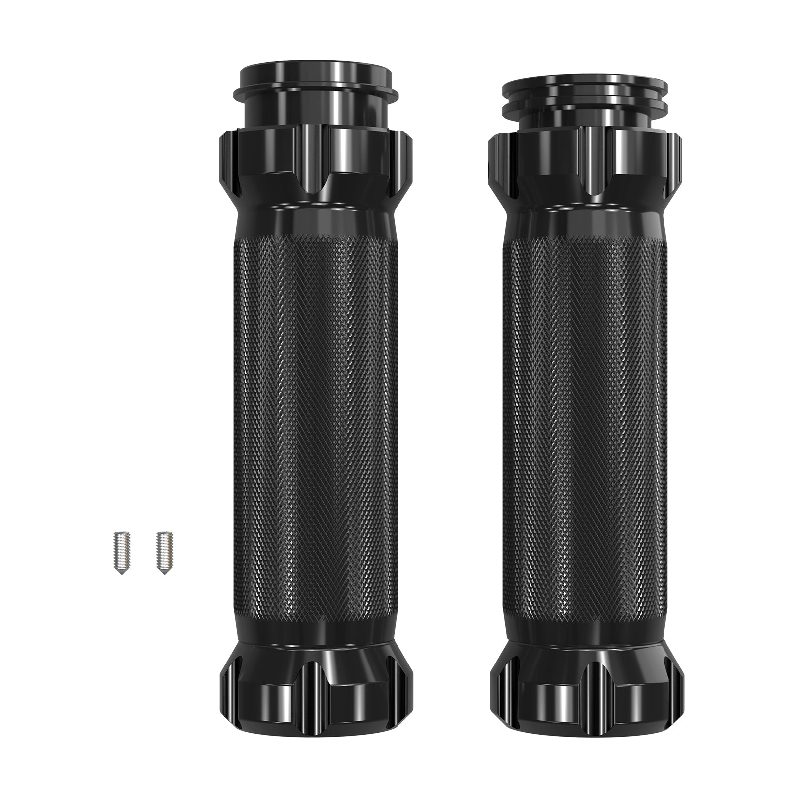 Short Clutch Brake Lever + Handlebar Grips For Harley Road King Electra Street Glide