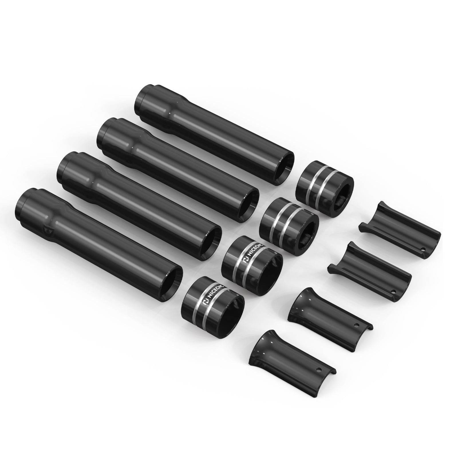 Pushrod Tube Cover Kit For Harley Softial Deluxe Fat Boy Heritage Classic 107 114