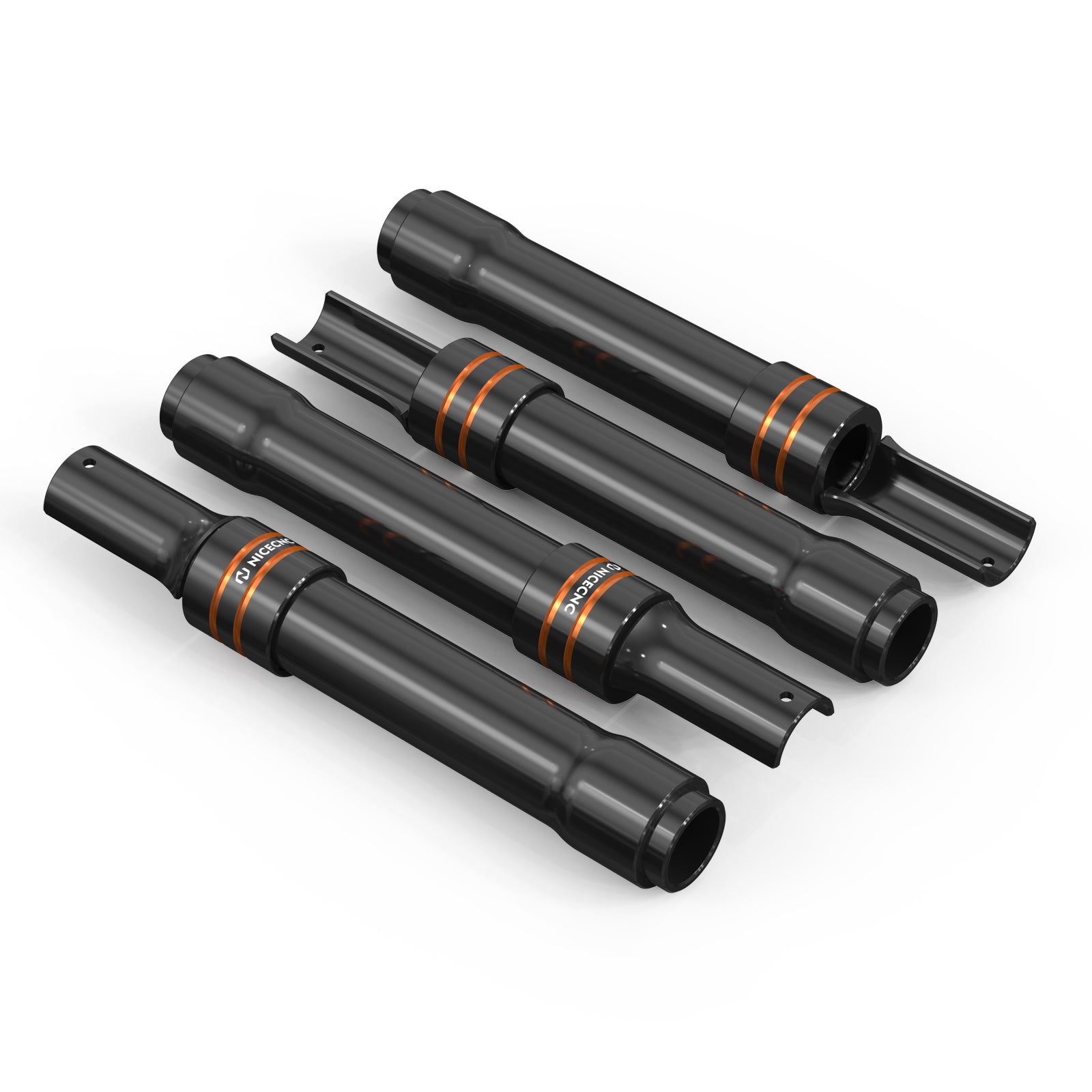 Pushrod Tube Cover Kit For Harley Softial Deluxe Fat Boy Heritage Classic 107 114