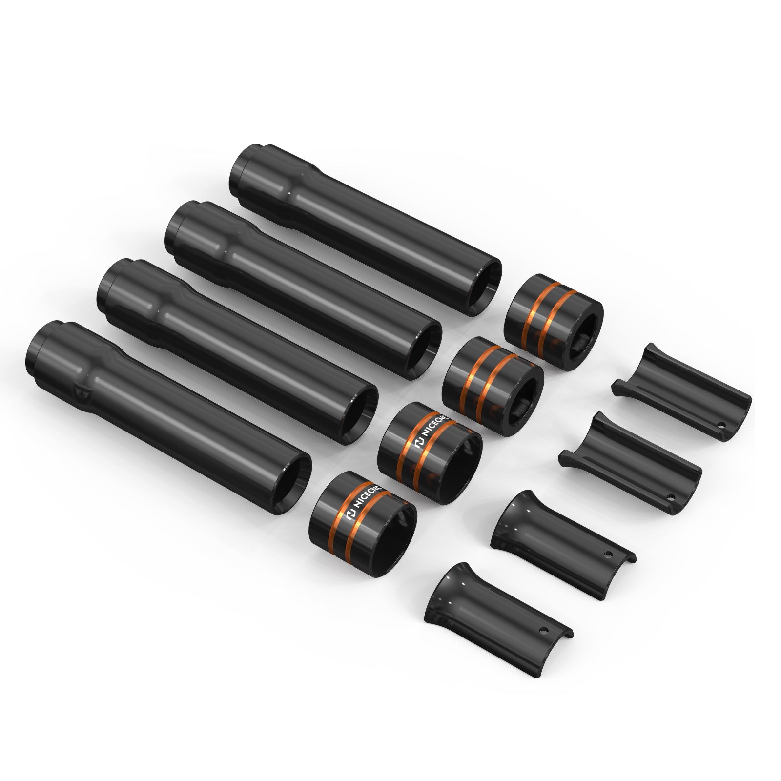 Pushrod Tube Cover Kit For Harley Softial Deluxe Fat Boy Heritage Classic 107 114