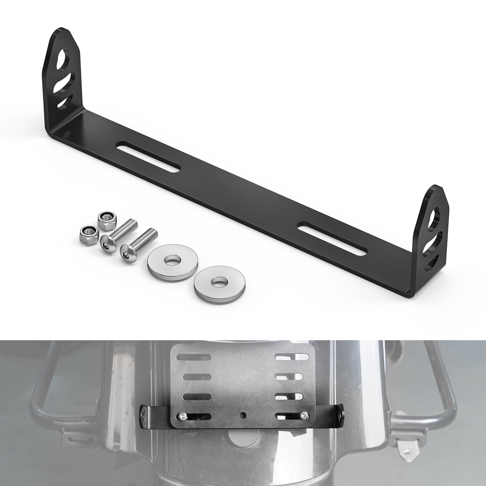 Turn Signal License Plate Relocation Kit For Harley Softail Deluxe Heritage Classic Fat Boy