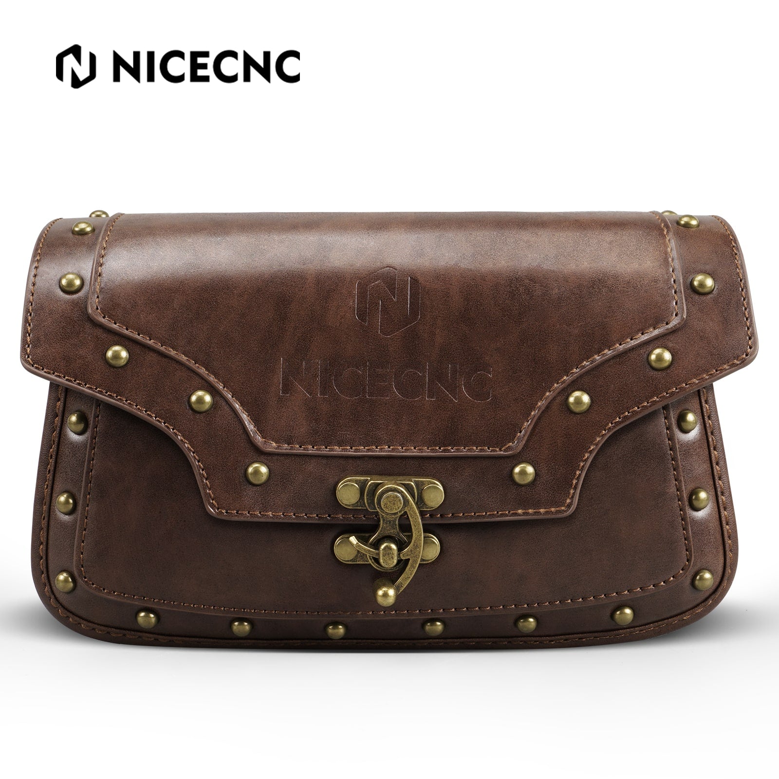 Motorcycle Windshield Bag Vintage Crocodile Texture PU Leather For Harley Davidson Road King 1995-2024 Softail