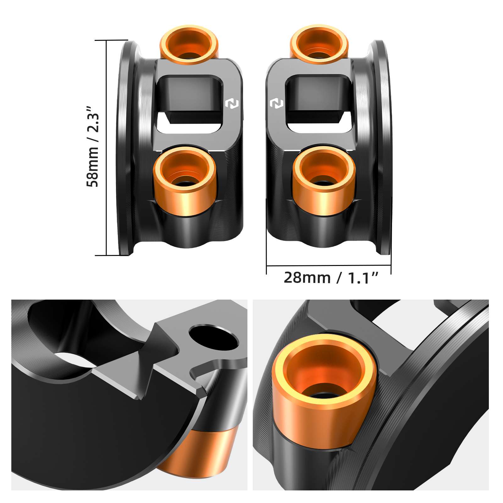 Brake Clutch Perch Half Clamp Kit For Harley Dyna Super Glide Low Rider Street Bob