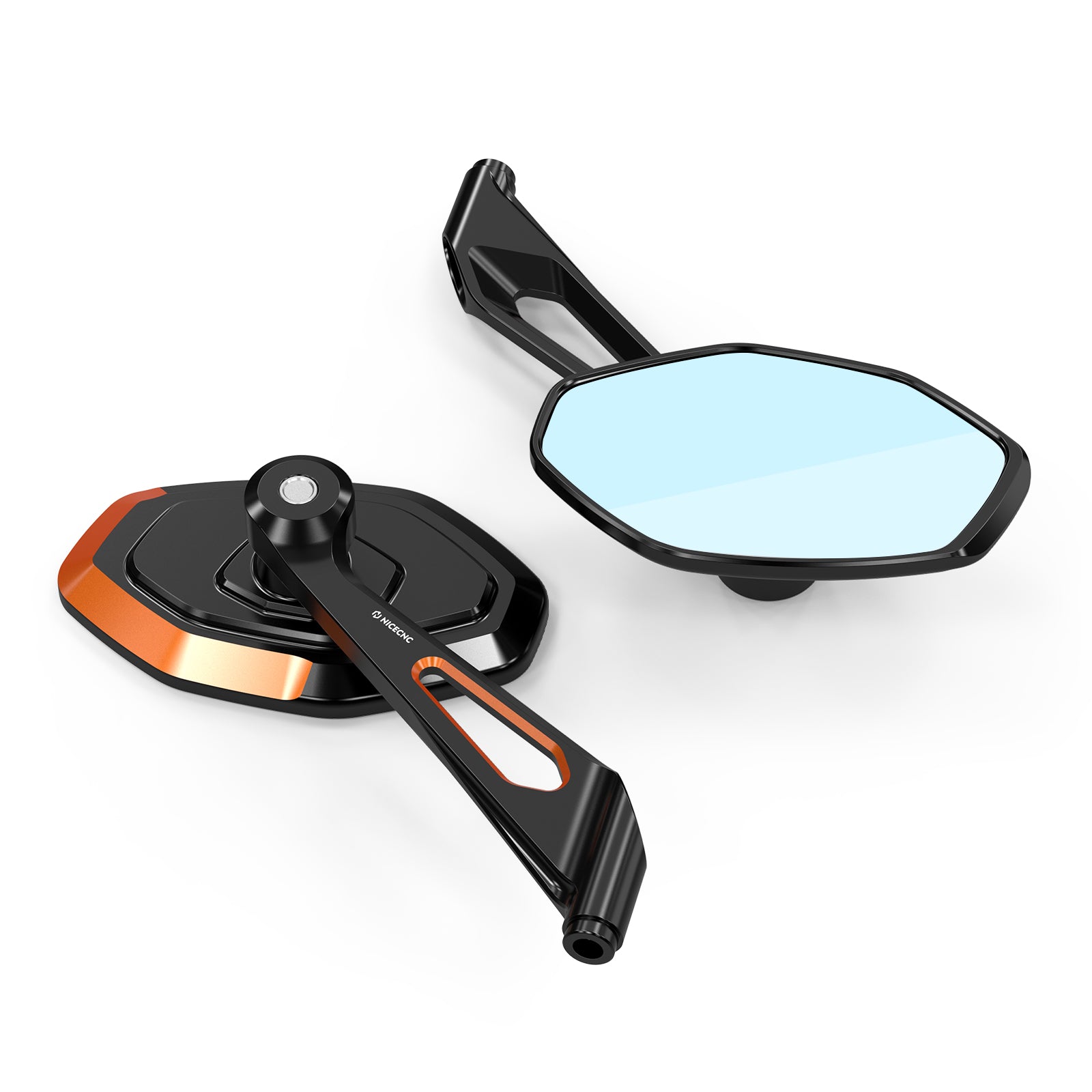Convex Rear View Mirrors Kit For Harley Road King Tri Electra Street Glide Ultra Limited