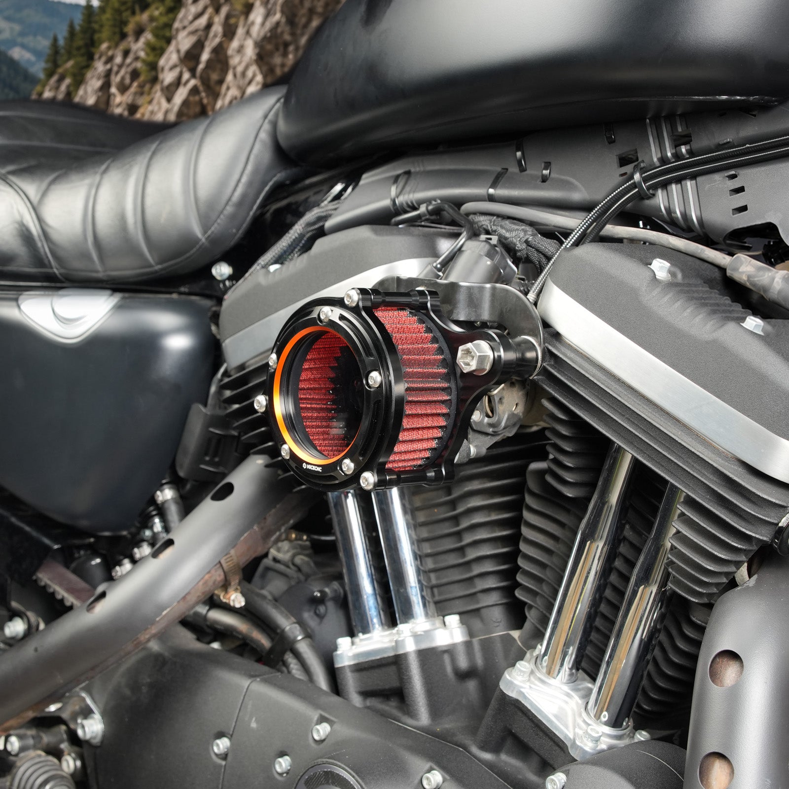 Volle Klar Luft Reiniger Intake Filter Kit Für Harley Sportster 1200 Eisen 883 Vierzig Acht XL