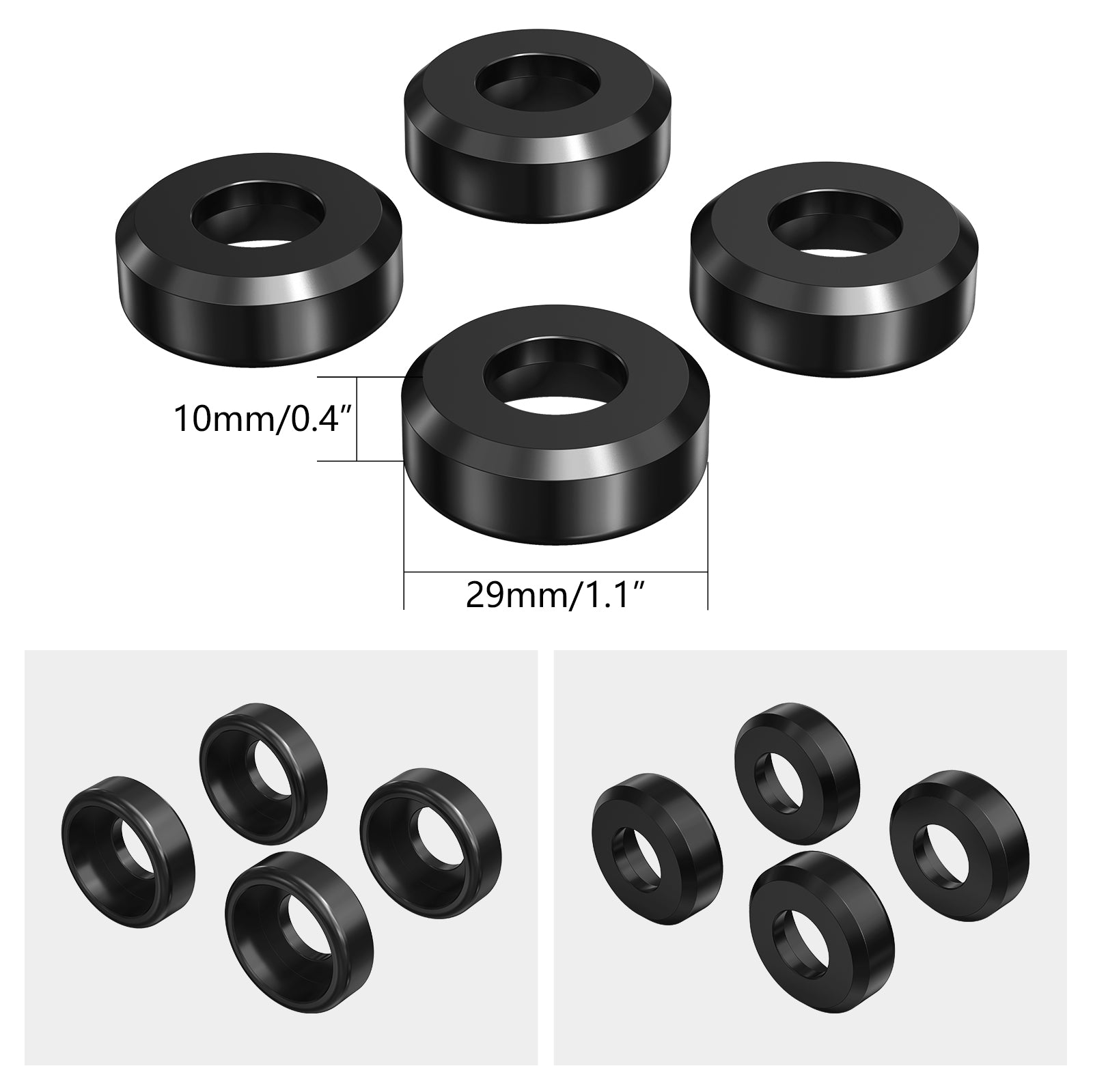 Shock Absorber Bracket Trim Rings For Harley Sportster 1200 883 72 48 XL Roadster