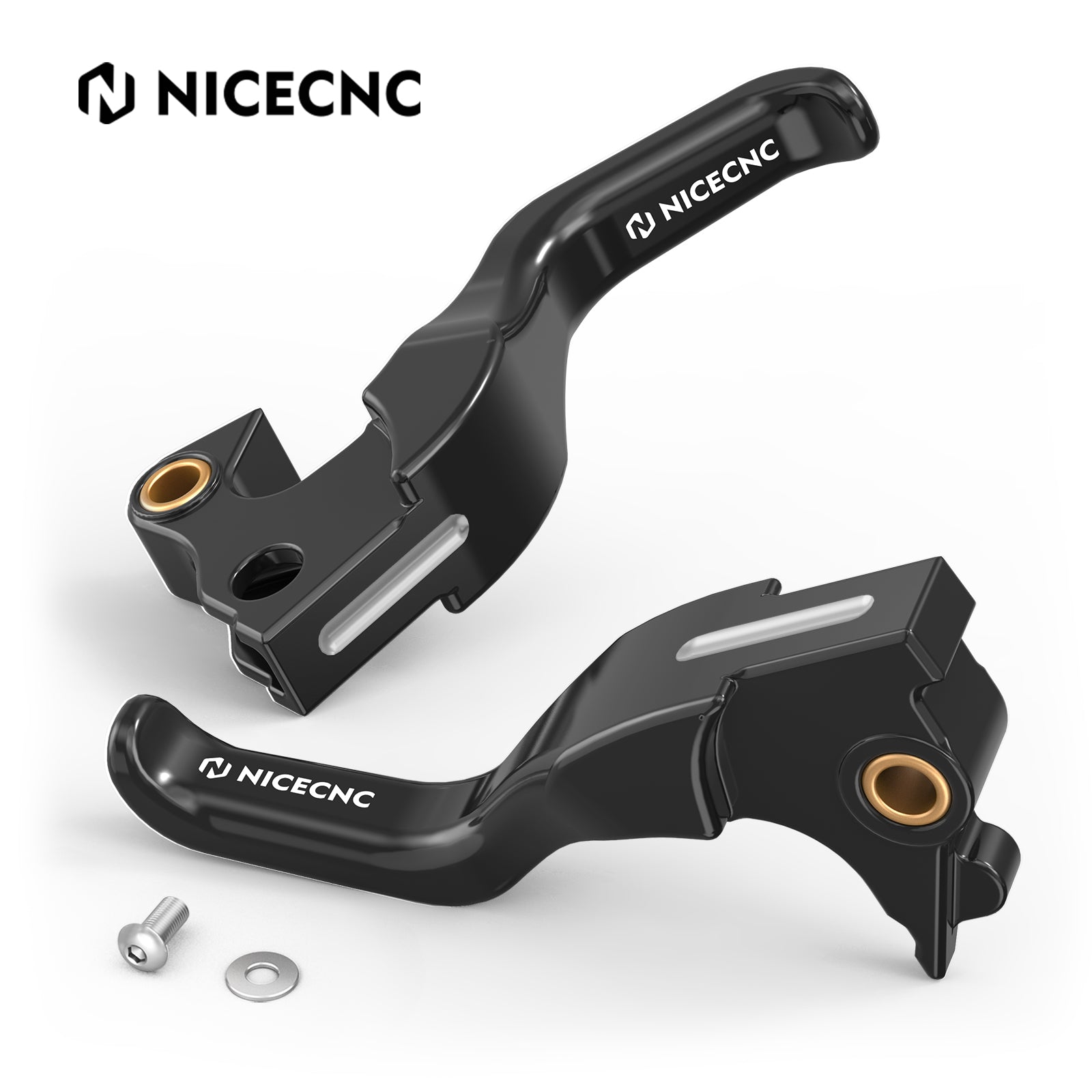 2-Finger Short Brake Clutch Hand Levers For Harley Sportster 1200 883 48 72 XL