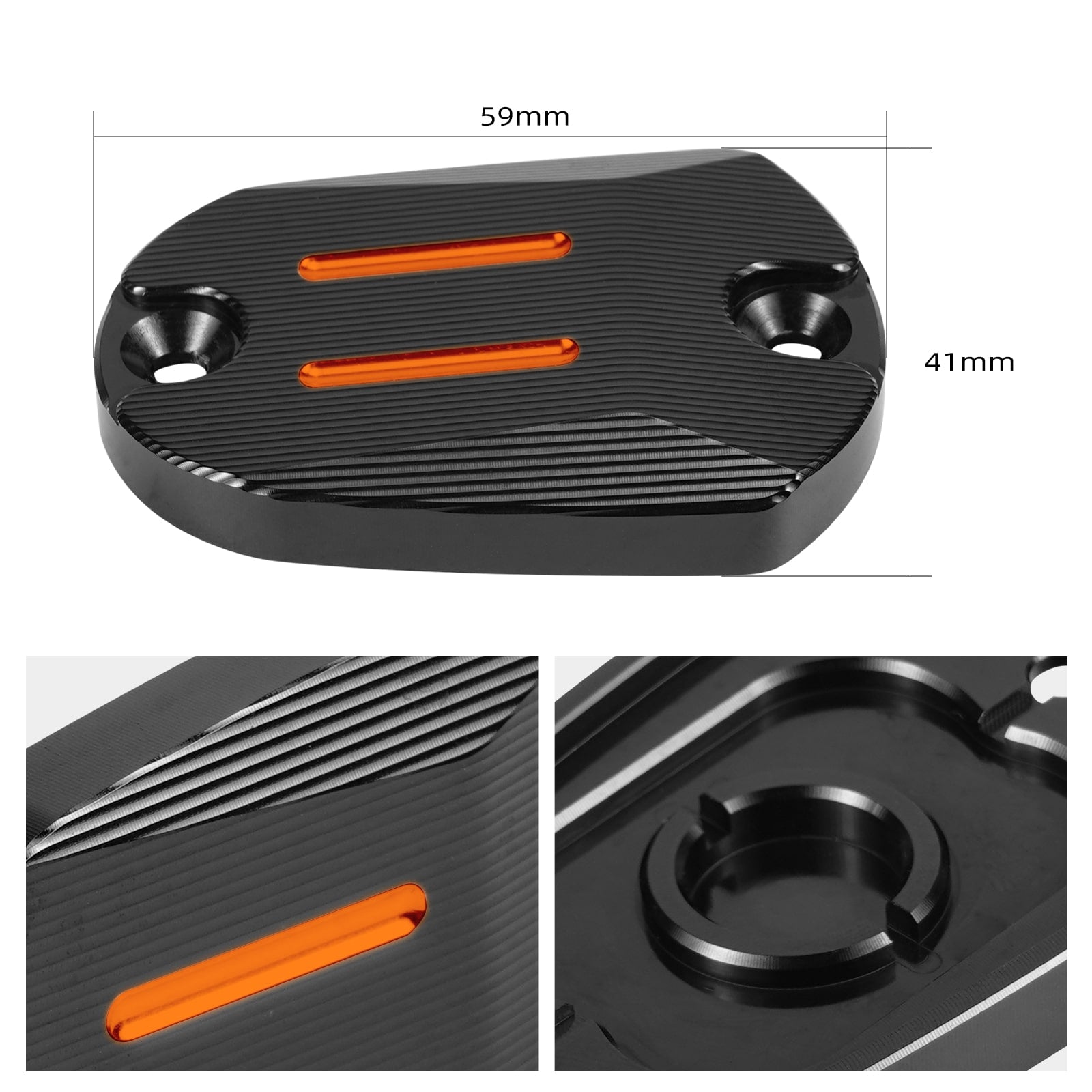 Rear Brake Reservoir Master Cylinder Cover Cap For Harley Sportster 1200 Iron 883 XL