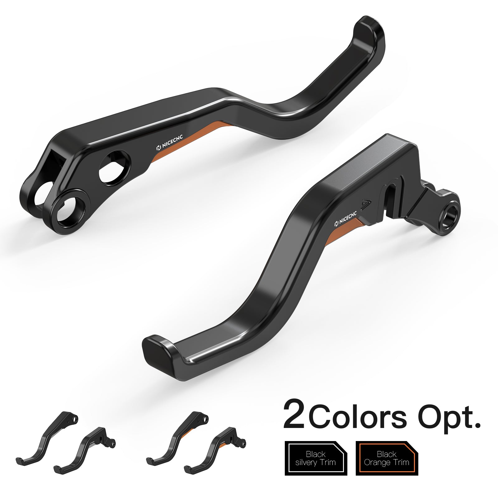 2-Finger Short Brake Clutch Levers Set For Harley Sportster S 1250 Nightster
