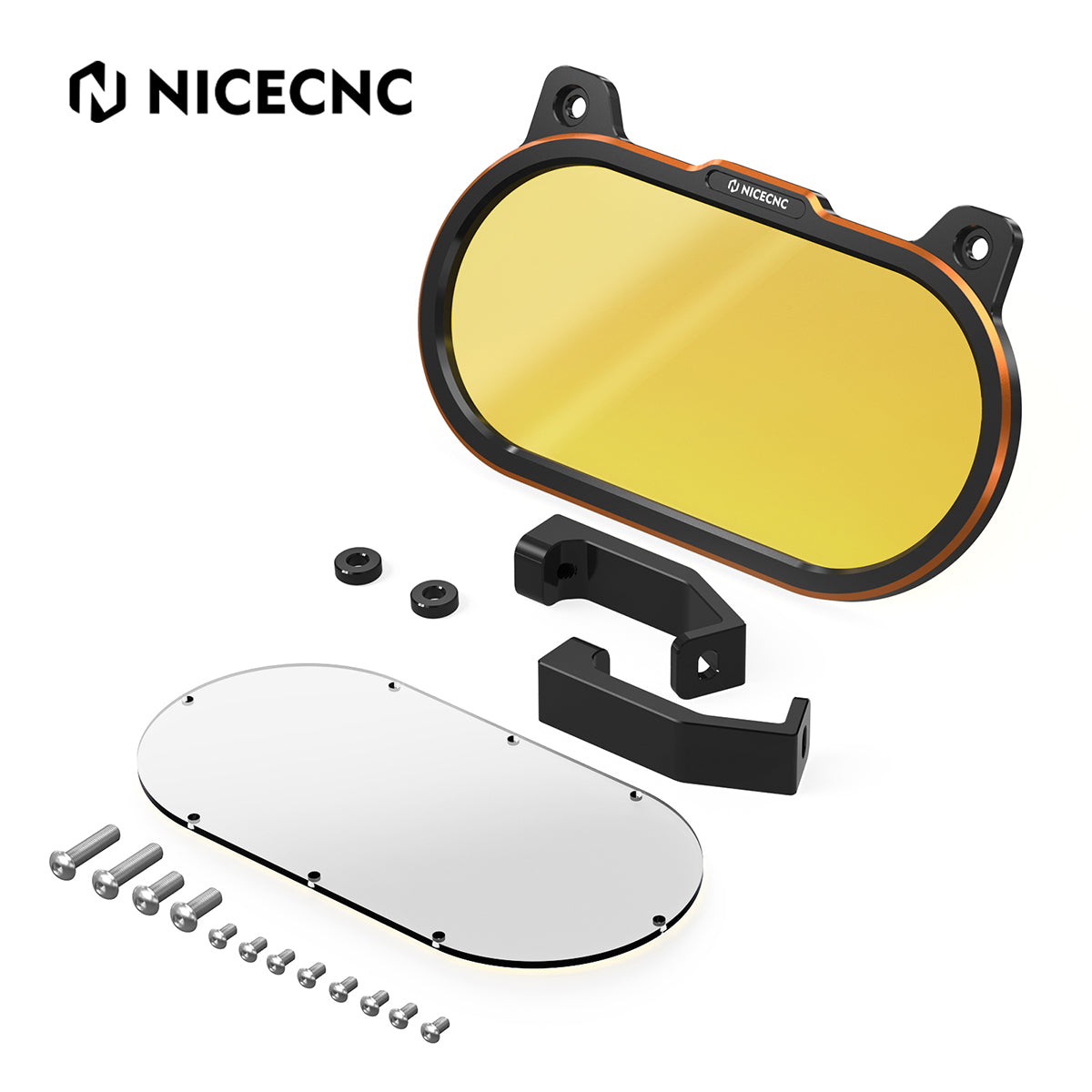 Headlight Cover Protector w/Clear & Yellow Lens For Harley Sportster S 1250 2021-2024