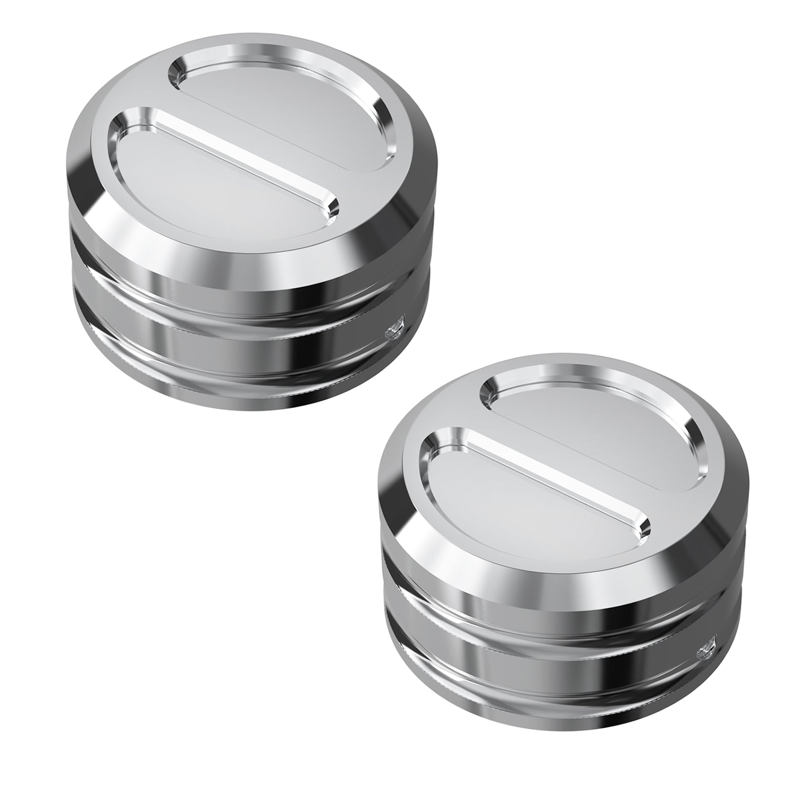 Upper Fork Stem Nut Covers Caps For Harley Sportster 1200 883 XL Softail Street Bob