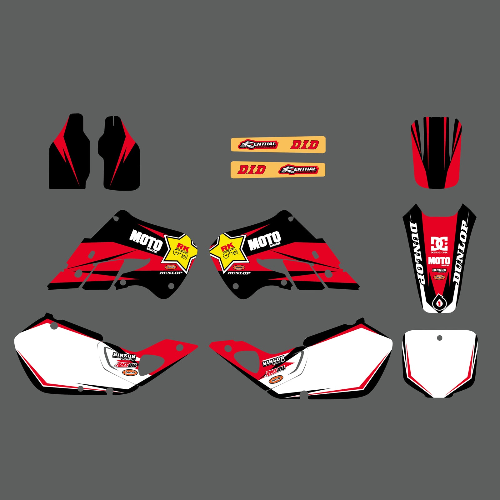 Motorcycle Full Graphics Decals Stickers For Honda CR125 1998-1999 CR250 1997-1999