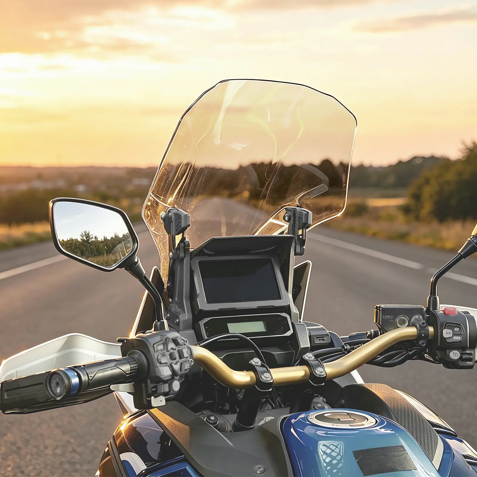 100mm Raised Windshield Windscreen For Honda Africa Twin CRF 1100L ADV Sports
