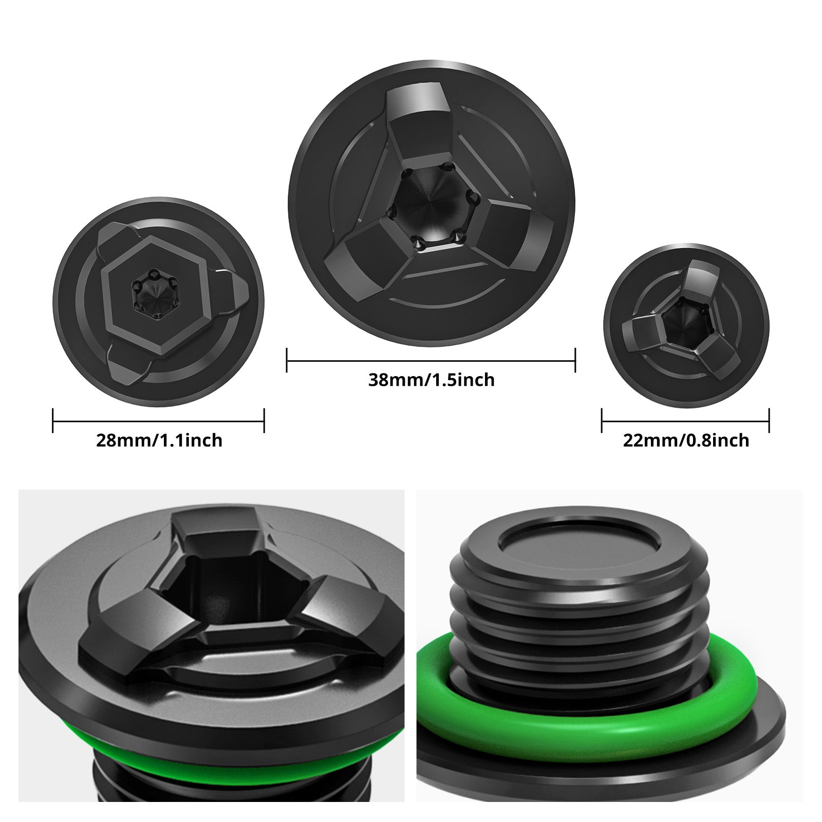 Engine Timing Crankshaft Plug Oil Filler Cap Kit For Honda CRF 1000L 1100L Africa Twin