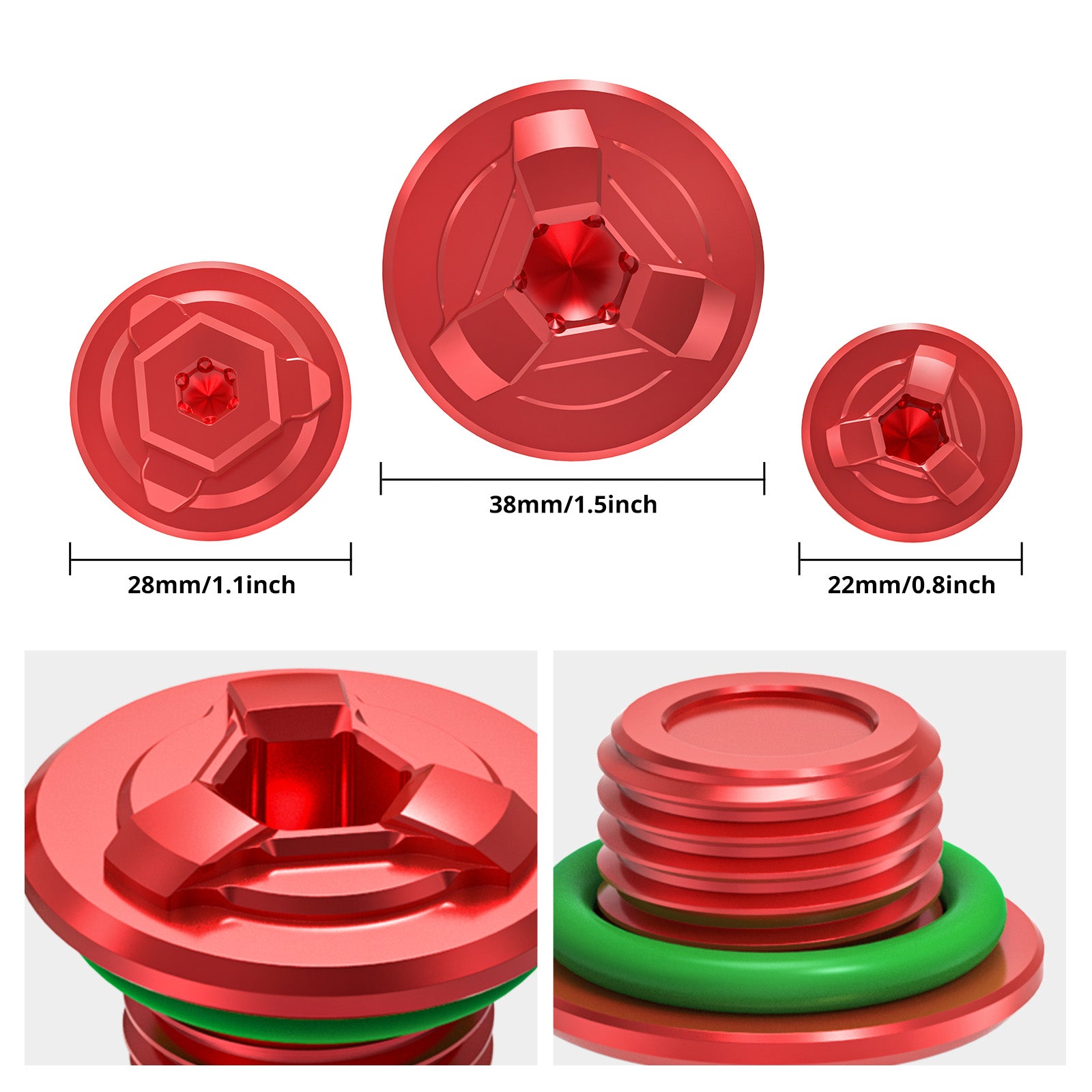 Engine Timing Hole Plug & Oil Filler Cap Kit For Honda CRF1000L CRF1100L Africa Twin