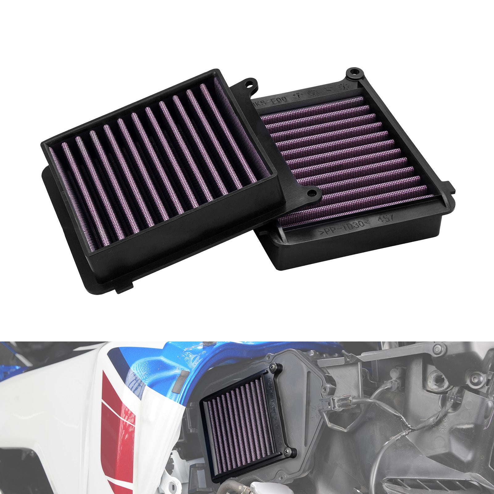 High-Flow Reusable Engine Air Filter Cleaner For Honda CRF1100L Africa Twin 2020-2025