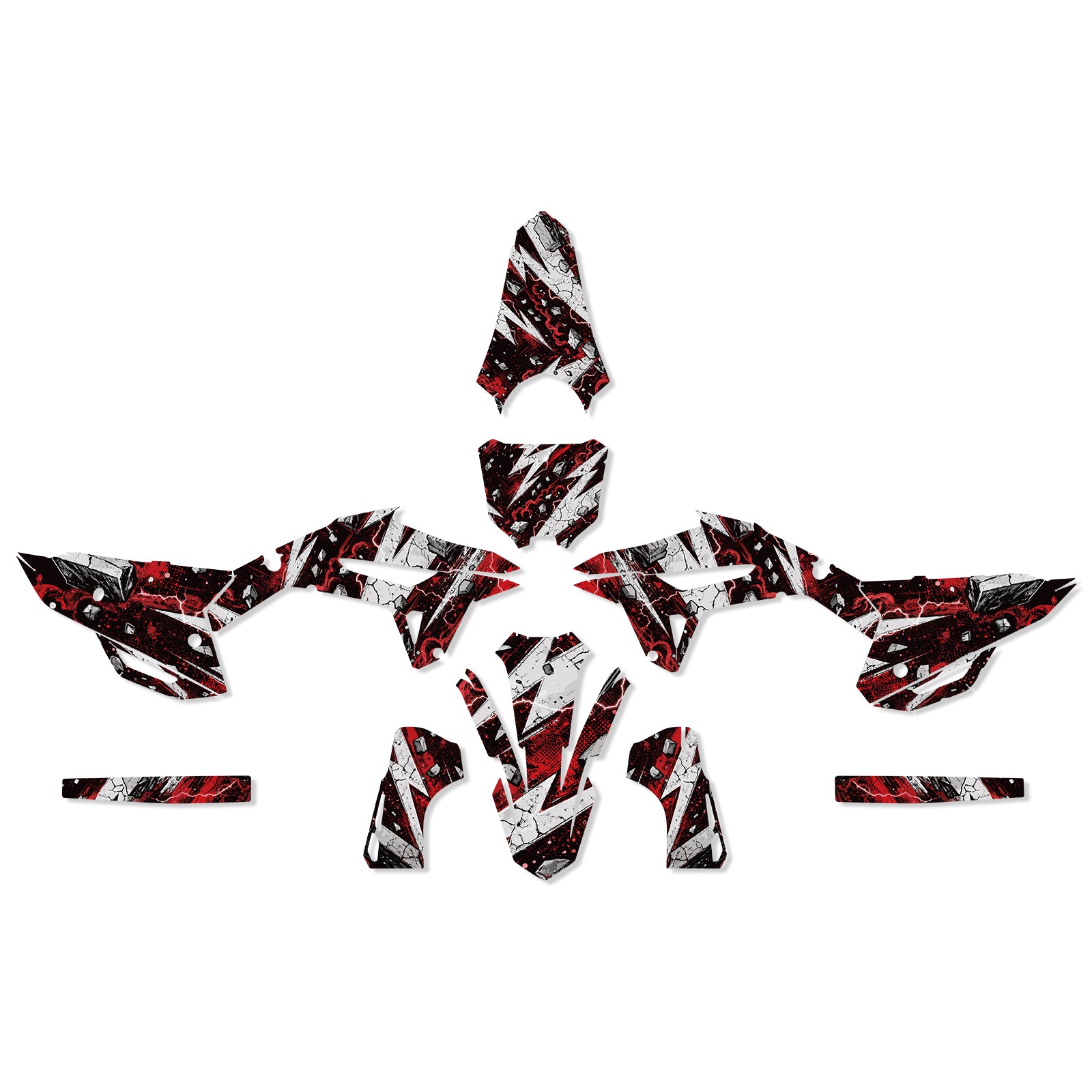 Motorcycle Full Graphics Decals Stickers Kit For HONDA CRF250 2022-2024