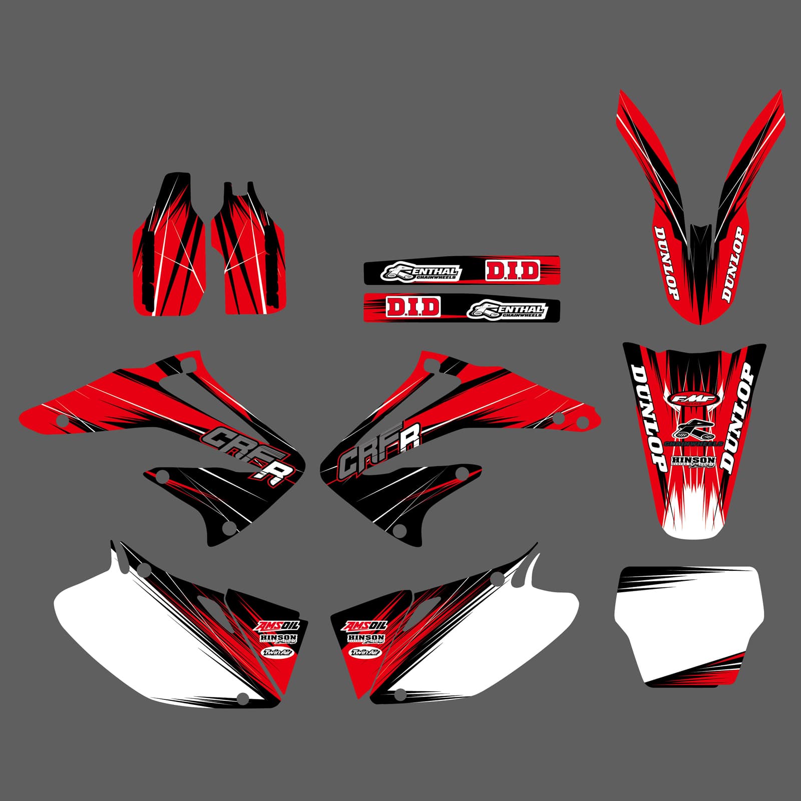 Team Graphics Backgrounds Decals Stickers For HONDA CRF450 2002-2004