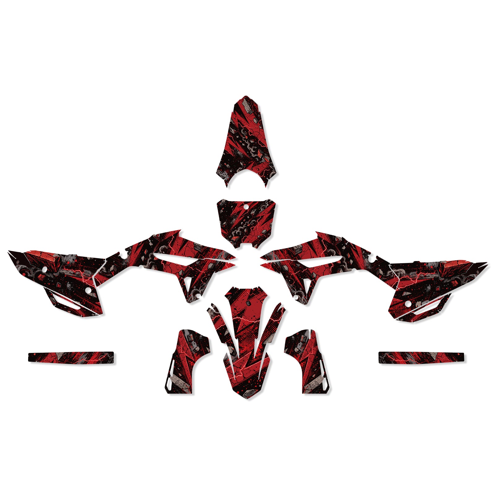 Motorcycle Full Graphics Decals Stickers Kit For HONDA CRF450 2021-2024