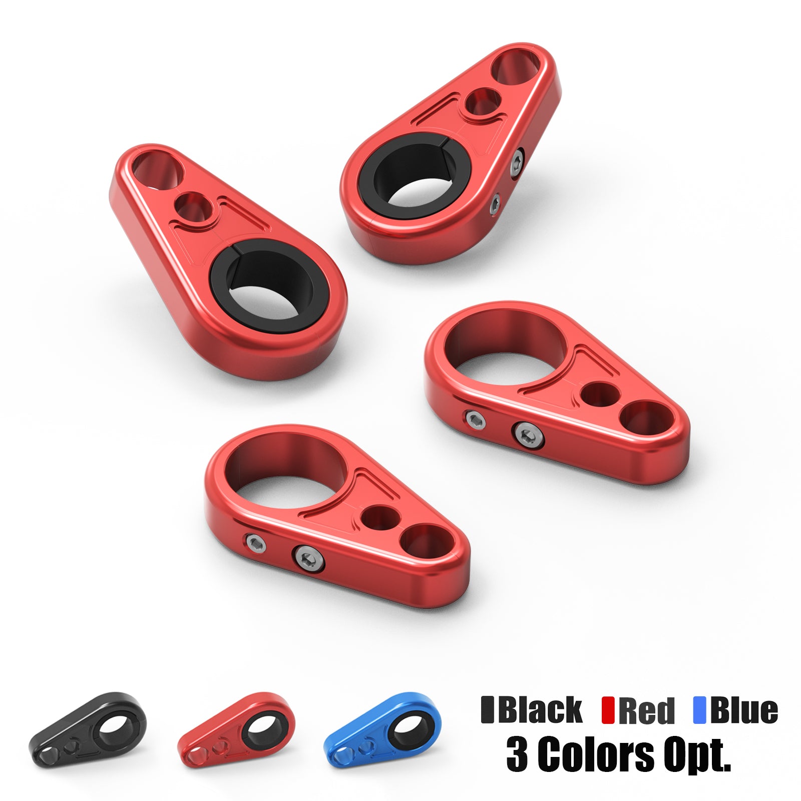 NICECNC para Polaris RZR XP 1000 2014-2015 0,6 "-1" 25mm abrazaderas de línea de freno de brazo A 2 uds